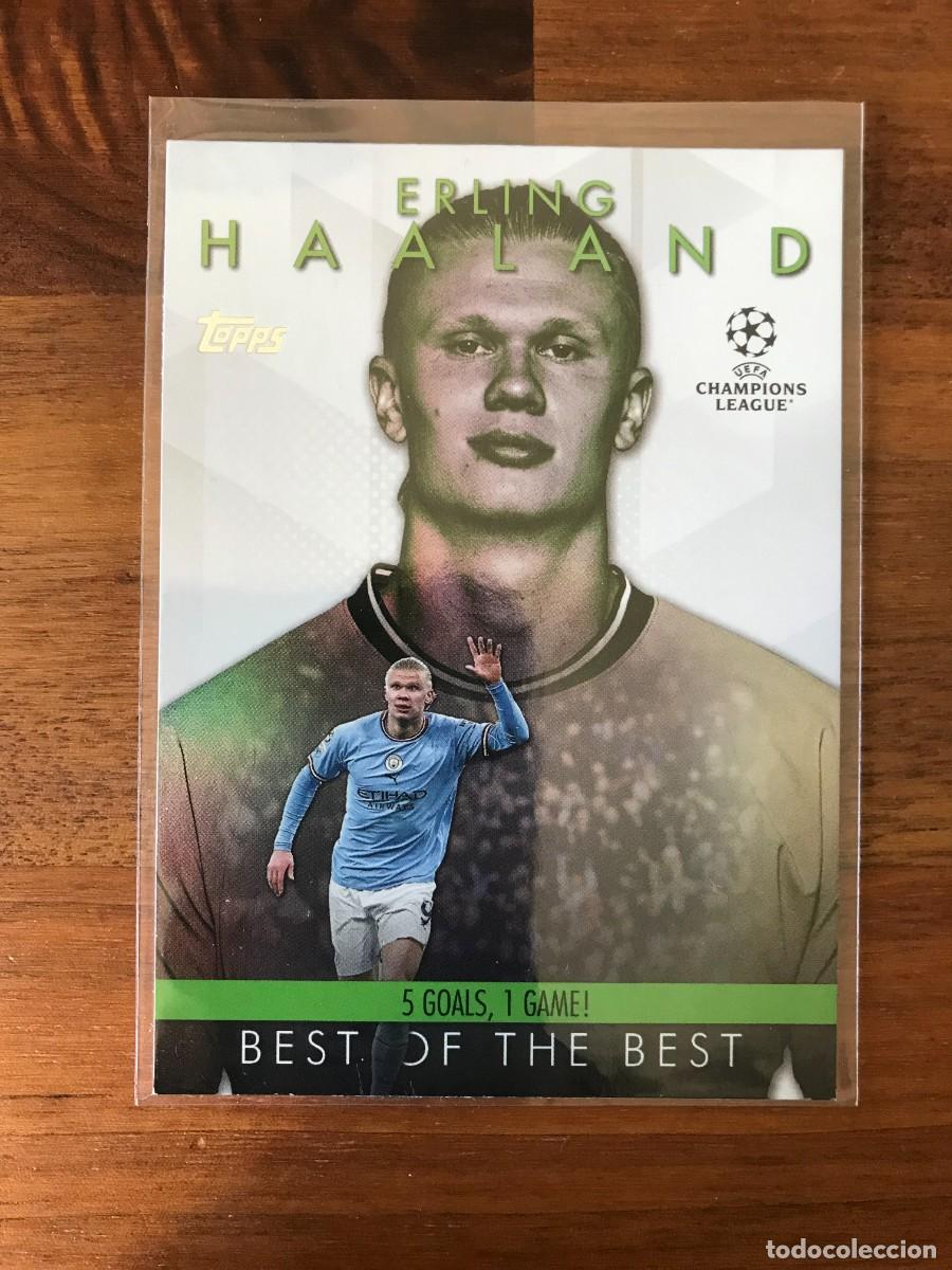 Cromos de f&uacute;tbol: ERLING HAALAND - MANCHESTER CITY - BEST OF THE BEST - TOPPS UEFA CHAMPIONS LEAGUE - 2024 24