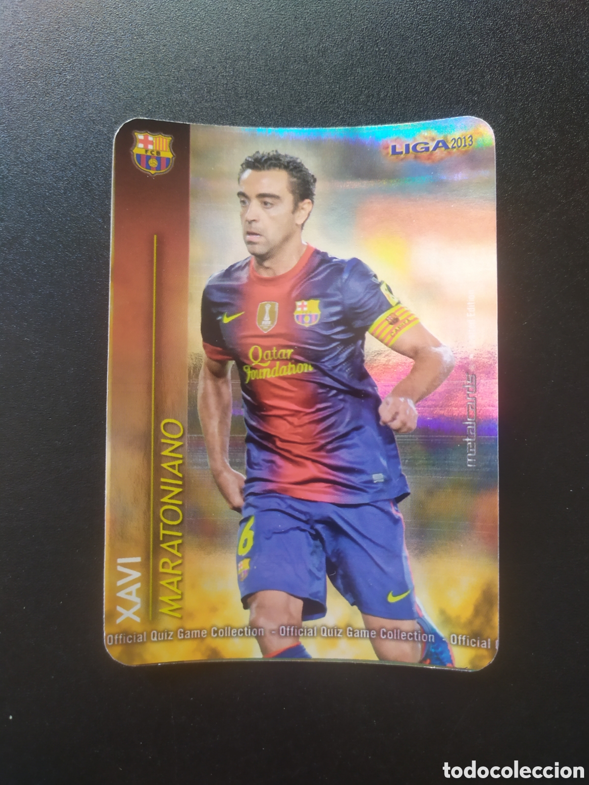 Cartes &agrave; collectionner de Football: Mundicromo fichas Liga 2012 2013 12 13 Xavi maratoniano brillo rayas edici&oacute;n limitada Barcelona