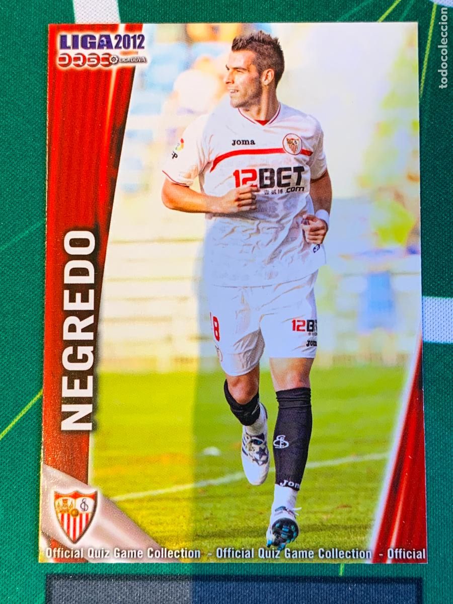 Cromos de F&uacute;tbol: 129 Negredo Sevilla Base card FICHAS LIGA MUNDICROMO 2011 2012 11 12