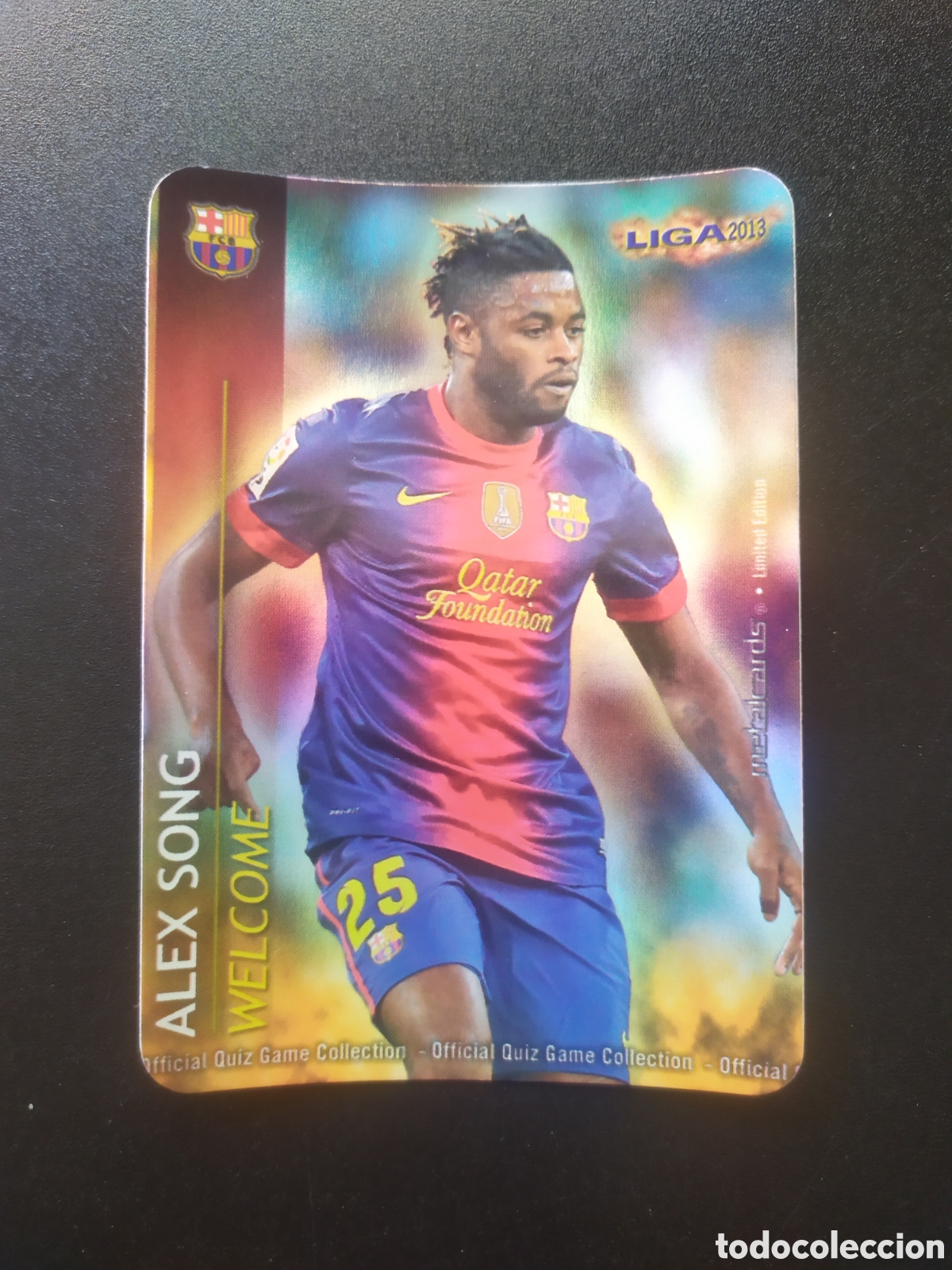 Cromos de F&uacute;tbol: Mundicromo fichas Liga 2012 2013 12 13 Song welcome brillo liso edici&oacute;n limitada Barcelona