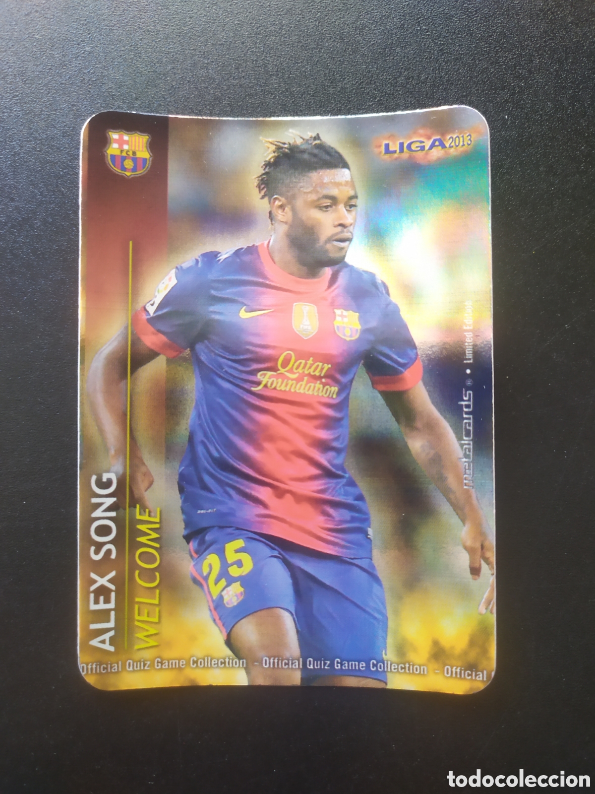 Cromos de F&uacute;tbol: Mundicromo fichas Liga 2012 2013 12 13 Song welcome brillo rayas edici&oacute;n limitada Barcelona
