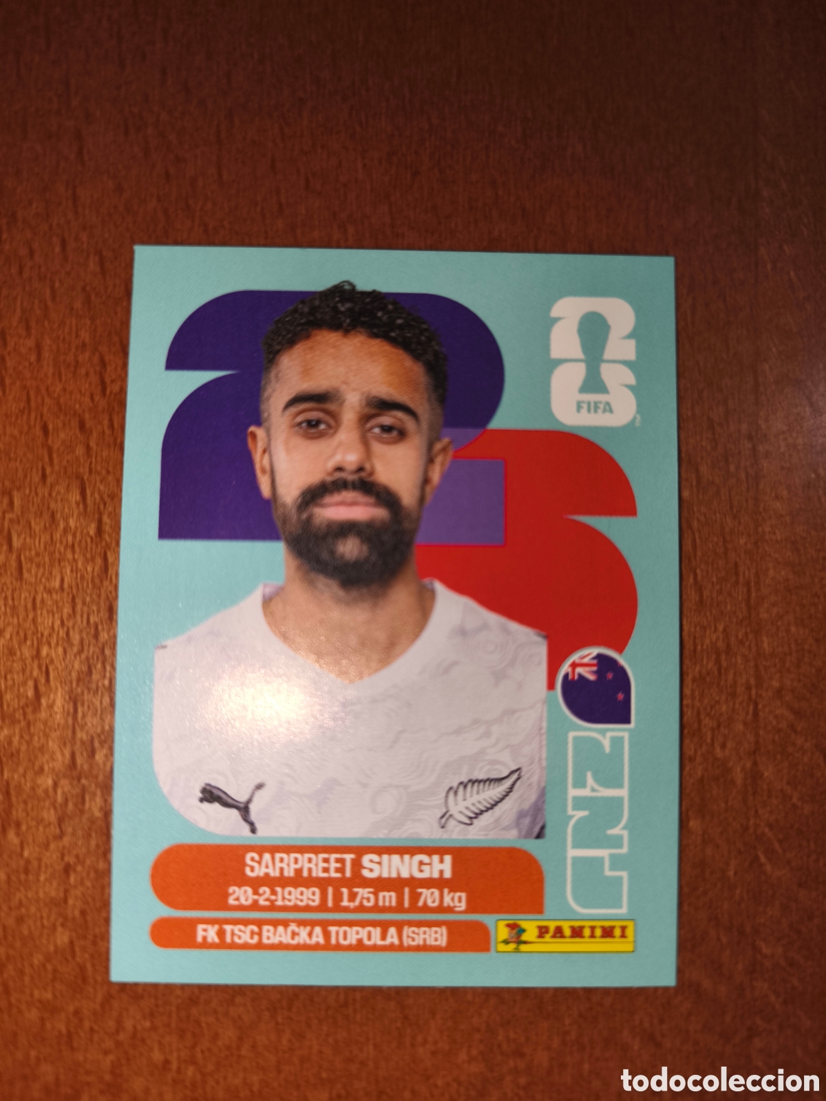 Cromos de F&uacute;tbol: NZL11 Sarpreet Singh NZL 11 Fifa World Cup 2026 Nueva Zelanda