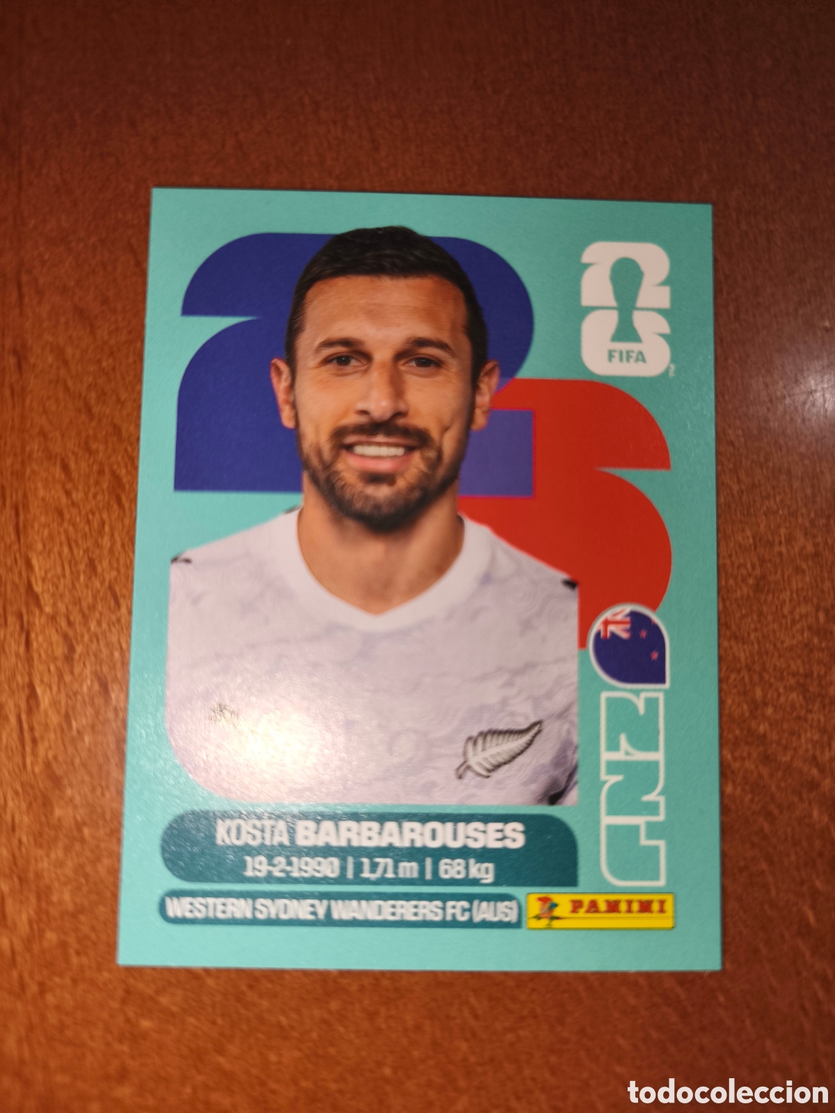 Cromos de F&uacute;tbol: NZL20 Kosta Barbarouses NZL 20 Fifa World Cup 2026 Nueva Zelanda