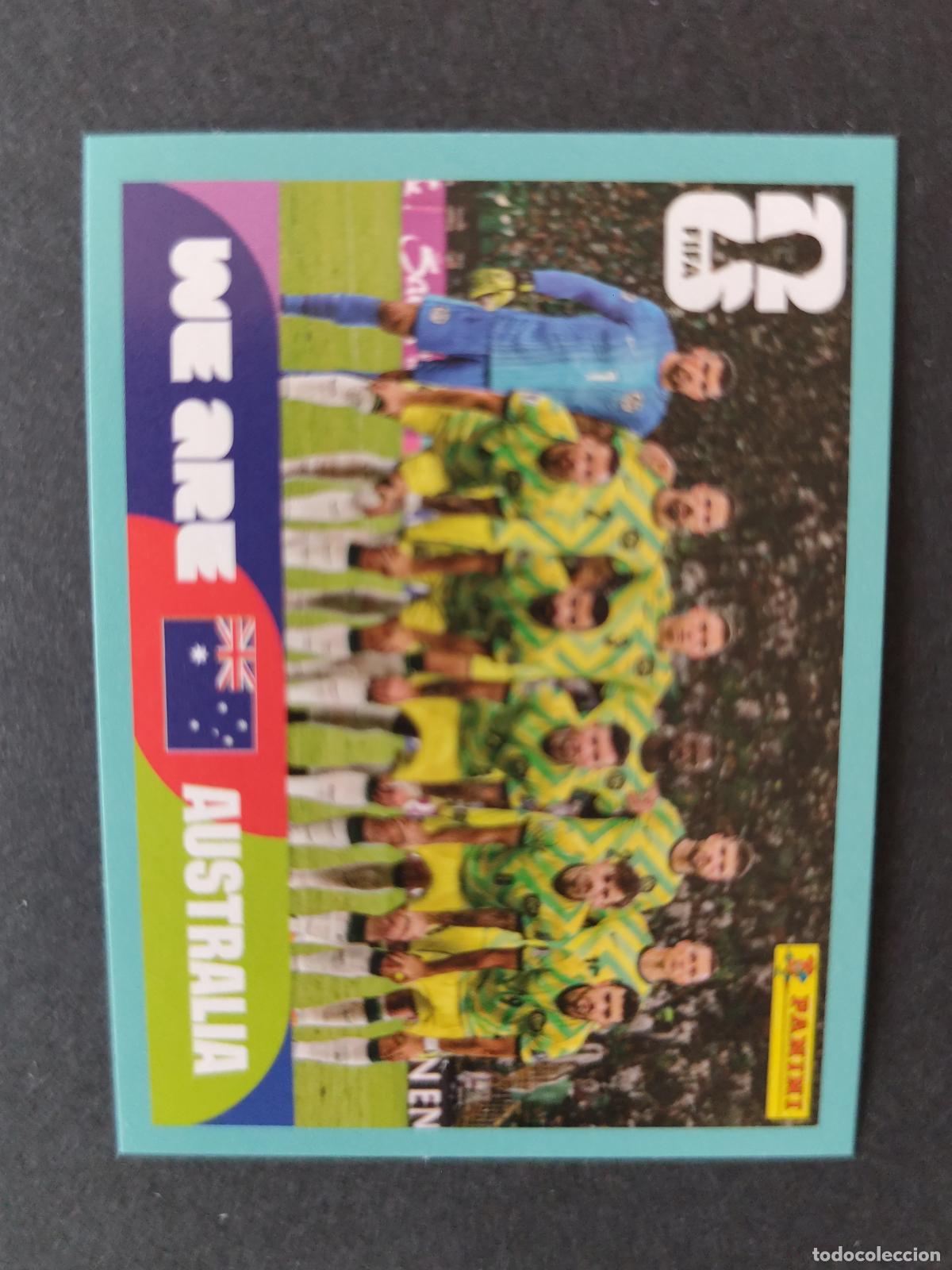 Cromos de F&uacute;tbol: AUS13 TEAM PHOTO EQUIPO 13 AUSTRALIA MUNDIAL FIFA WORLD CUP 2026 STICKER PANINI SIN PEGAR