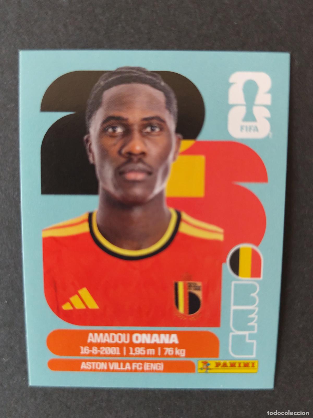 Cromos de F&uacute;tbol: BEL10 AMADOU ONANA 10 B&Eacute;LGICA MUNDIAL FIFA WORLD CUP 2026 STICKER PANINI SIN PEGAR