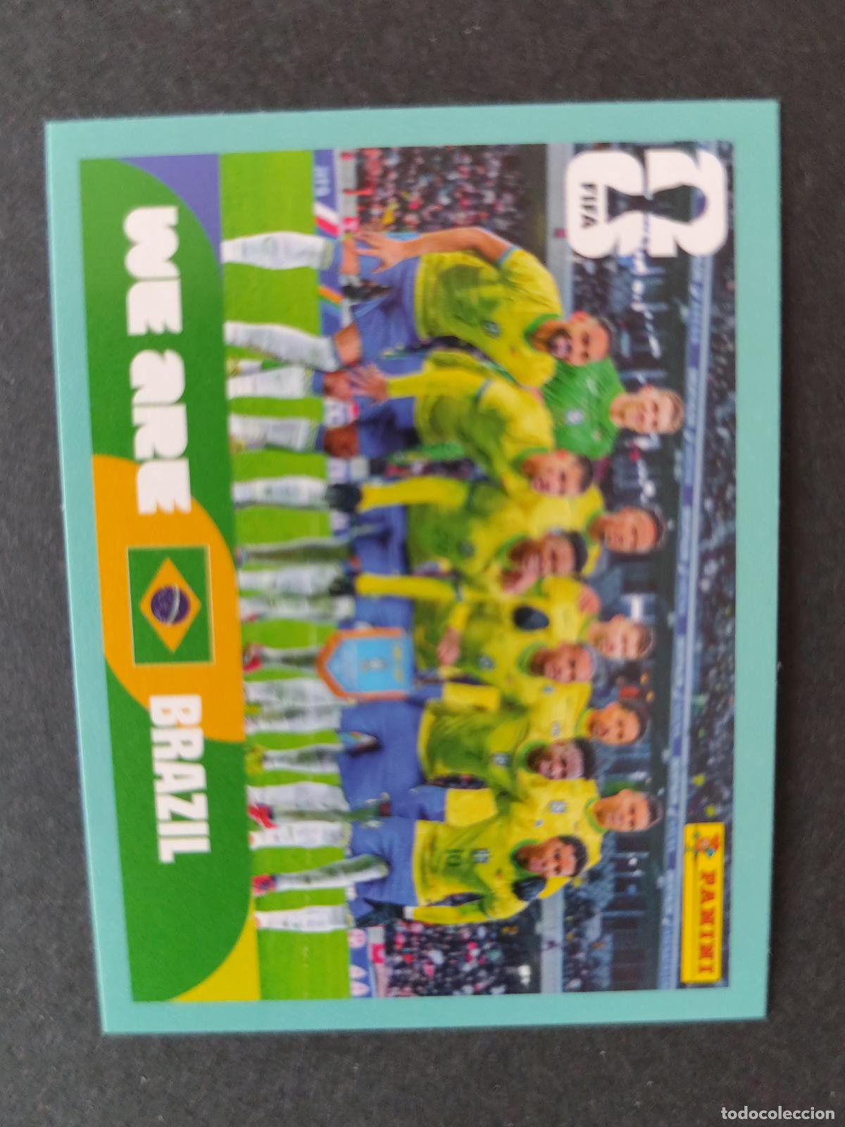 Cromos de F&uacute;tbol: BRA13 TEAM PHOTO EQUIPO 13 BRASIL MUNDIAL FIFA WORLD CUP 2026 STICKER PANINI SIN PEGAR