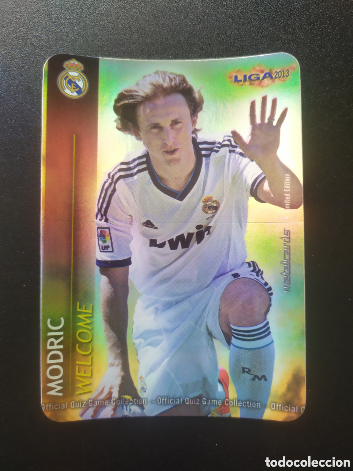 Cromos de F&uacute;tbol: Mundicromo fichas Liga 2012 2013 12 13 Modric welcome brillo liso edici&oacute;n limitada Real Madrid