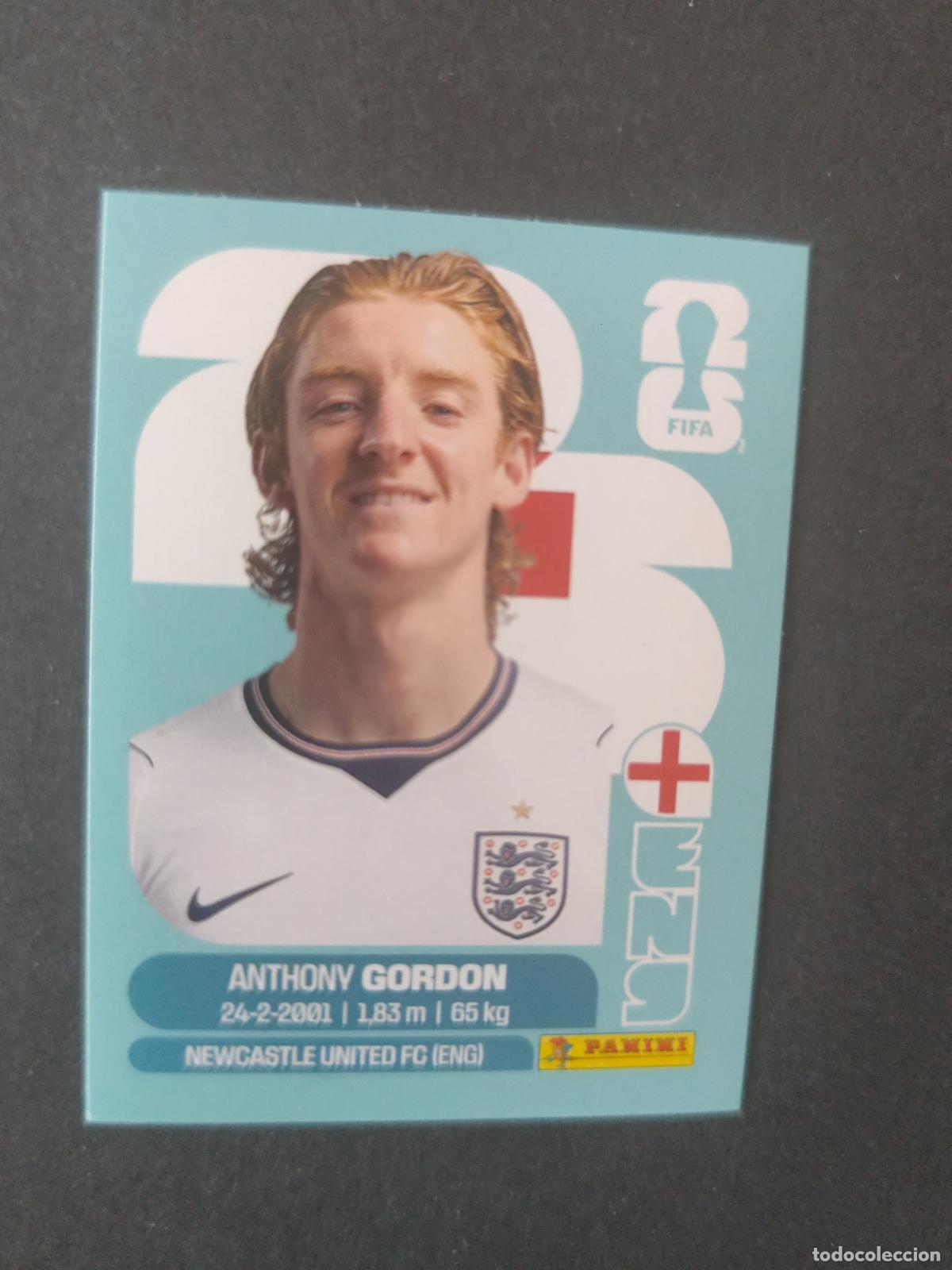 Cromos de F&uacute;tbol: ENG15 ANTHONY GORDON 15 INGLATERRA MUNDIAL FIFA WORLD CUP 2026 STICKER PANINI SIN PEGAR