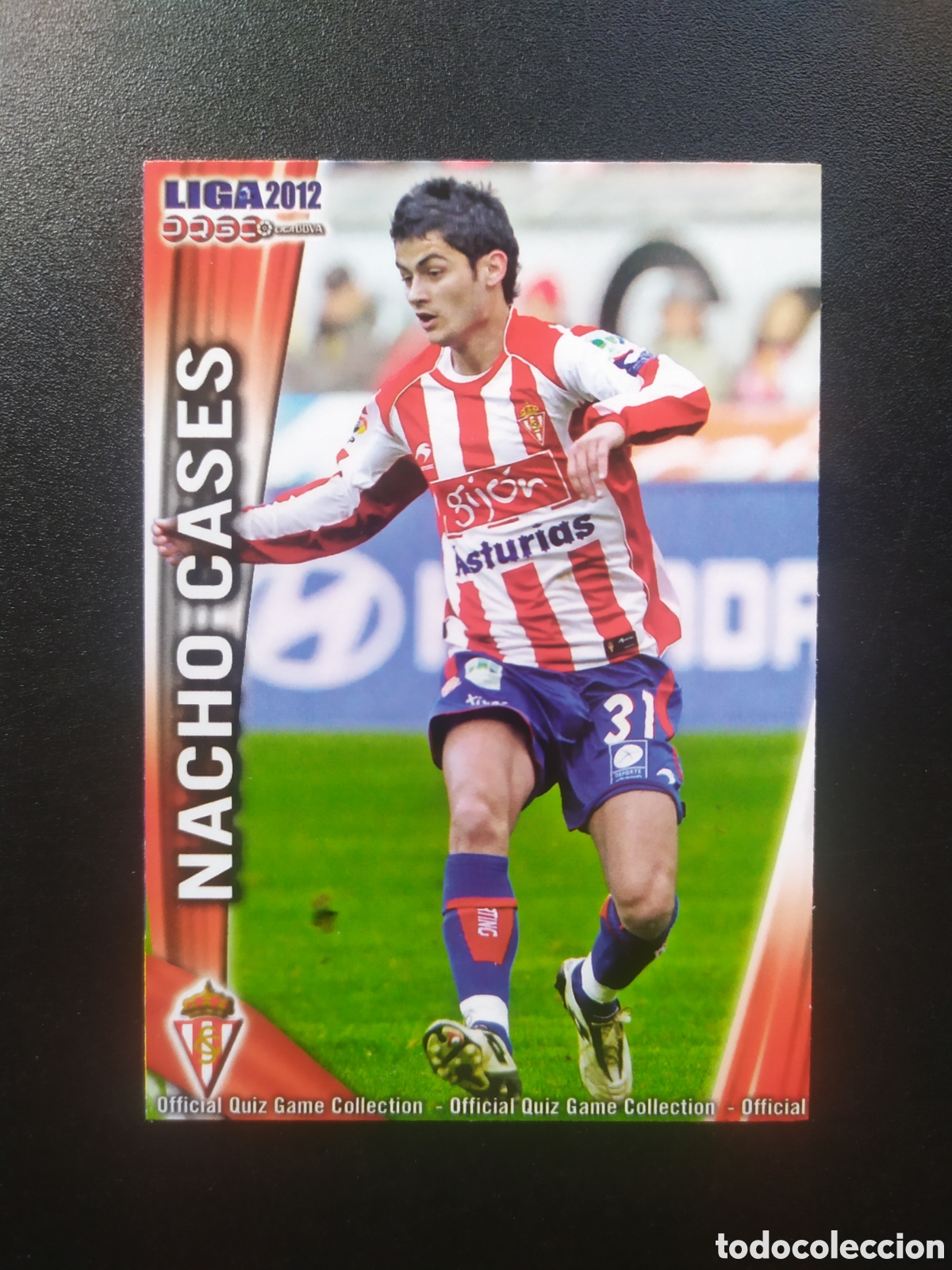 Cromos de F&uacute;tbol: Mundicromo fichas Liga 2011 2012 11 12 Nacho Cases n&deg; 258 Sporting Gij&oacute;n