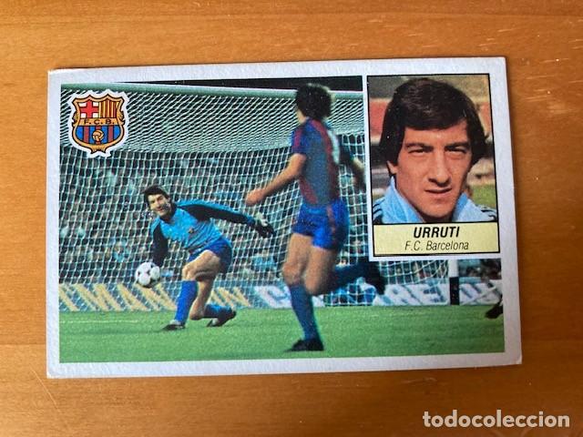 Cromos de F&uacute;tbol: URRUTI FC BARCELONA 84-85 ESTE NUNCA PEGADO