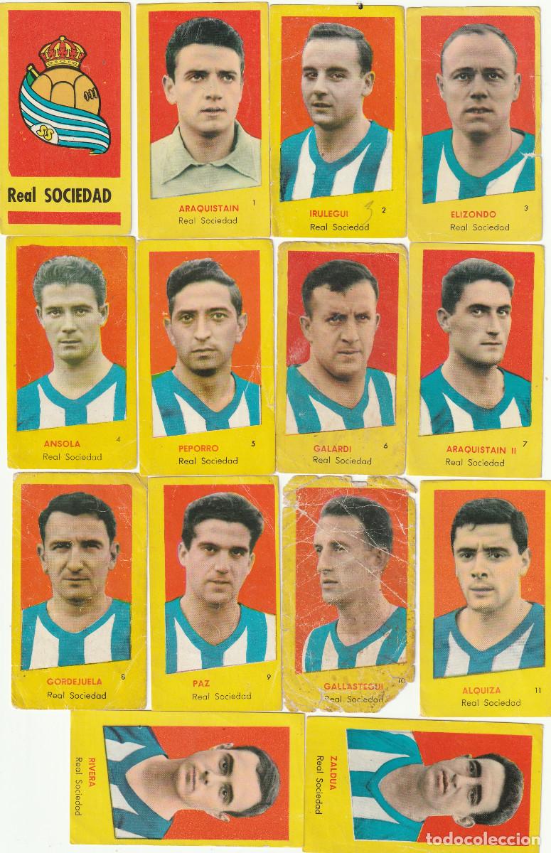 Cromos de F&uacute;tbol: 10644 - 14 CROMOS LIGA BRUGUERA 60 61- REAL SOCIEDAD