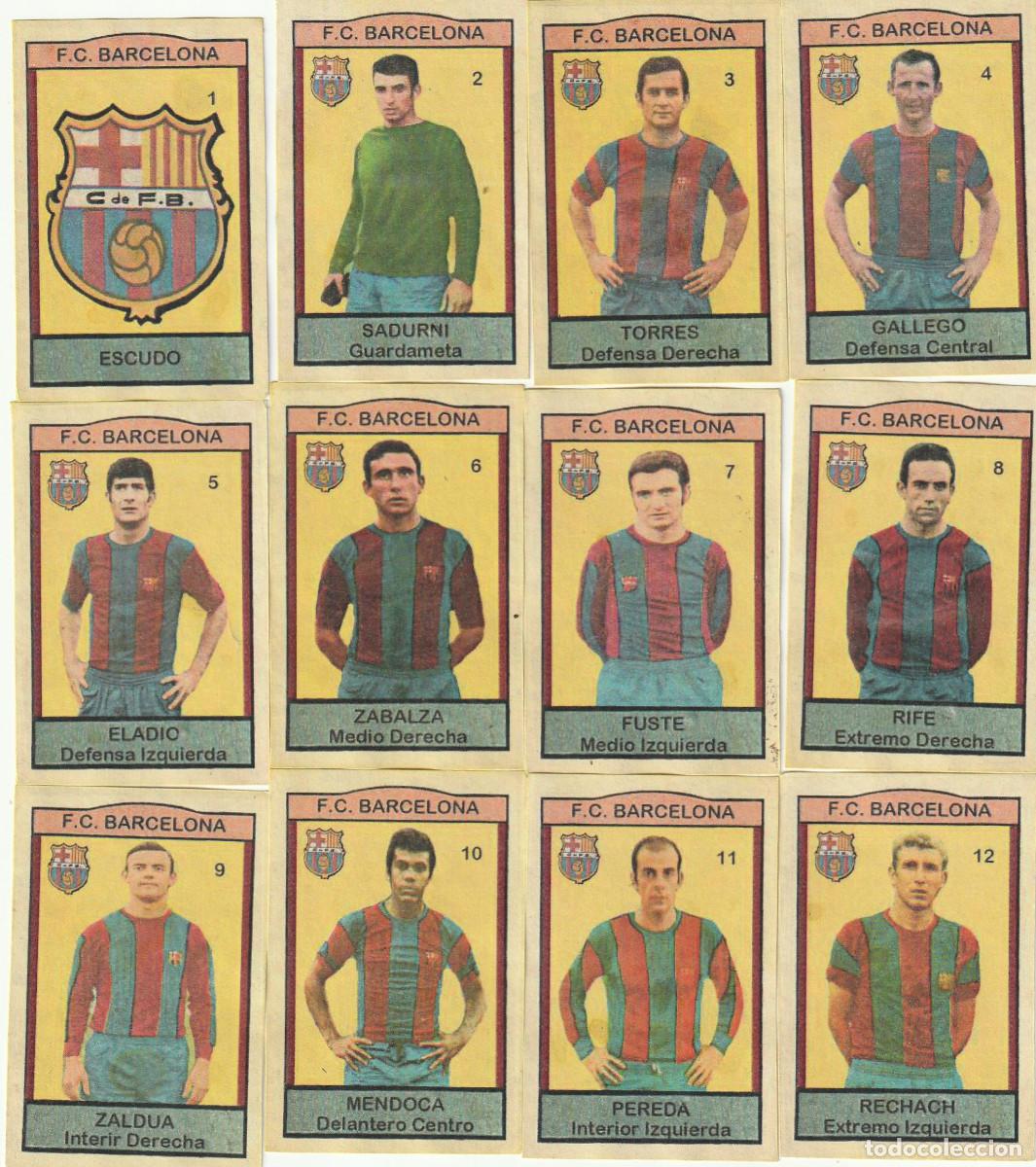 Figurine di Calcio: 10645 - 12 CROMOS NUEVOS LIGA 68 CHOCOLATES DULCINEA -F.C. BARCELONA