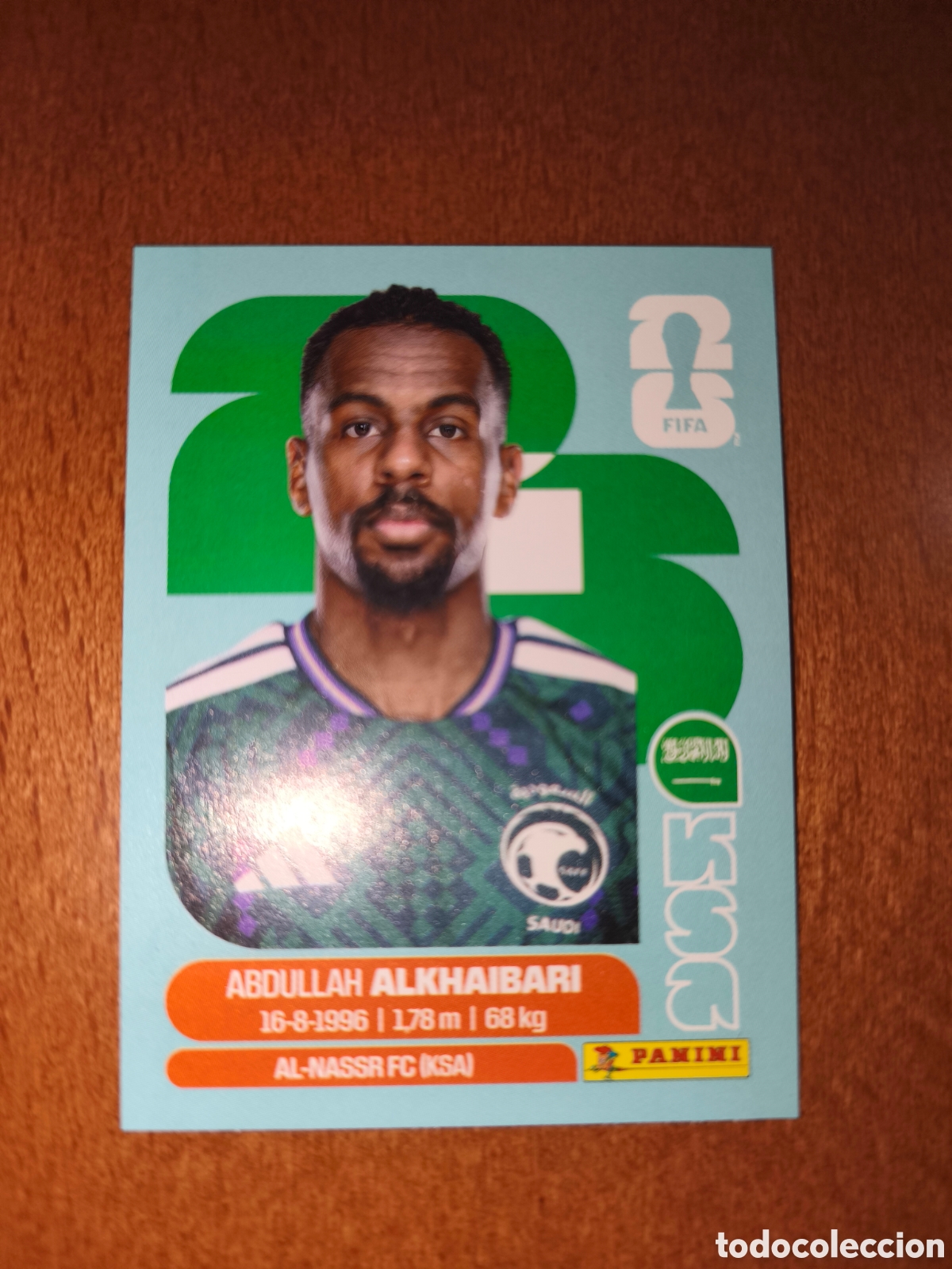Cromos de F&uacute;tbol: KSA11 Abdullah Alkhaibari KSA 11 Fifa World Cup 2026 Arabia Saud&iacute;