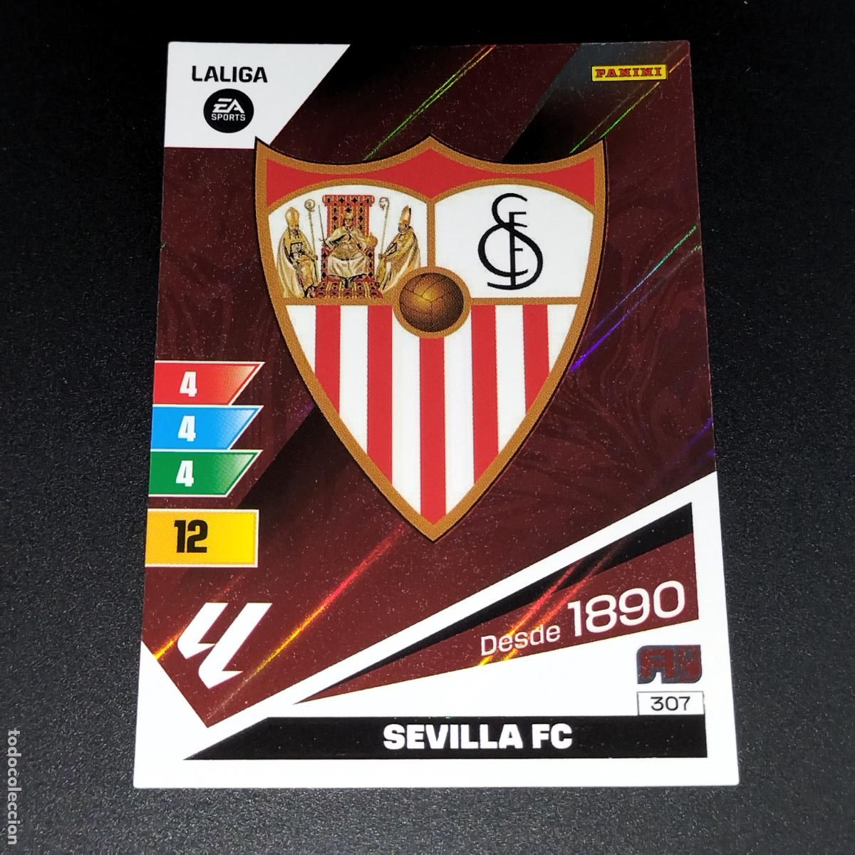 Cromos de Futebol: 307 ESCUDO LOGO SEVILLA CROMOS ADRENALYN XL LALIGA CARD 2023 2024 23 24 PANINI