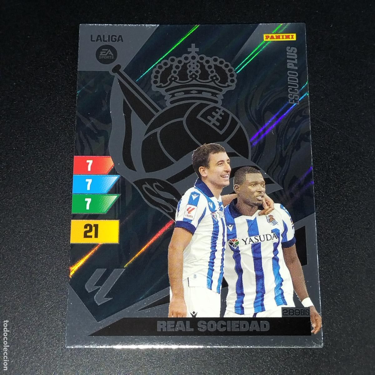 Cartes &agrave; collectionner de Football: 289 BIS ESCUDO PLUS REAL SOCIEDAD CROMOS ADRENALYN XL LALIGA CARD 2023 2024 23 24 PANINI
