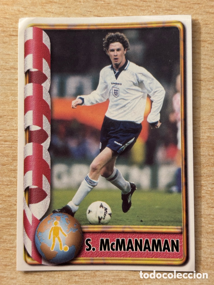 Cartes &agrave; collectionner de Football: # 311 McManaman Inglaterra Mundial Francia 98 Ediciones Estadio