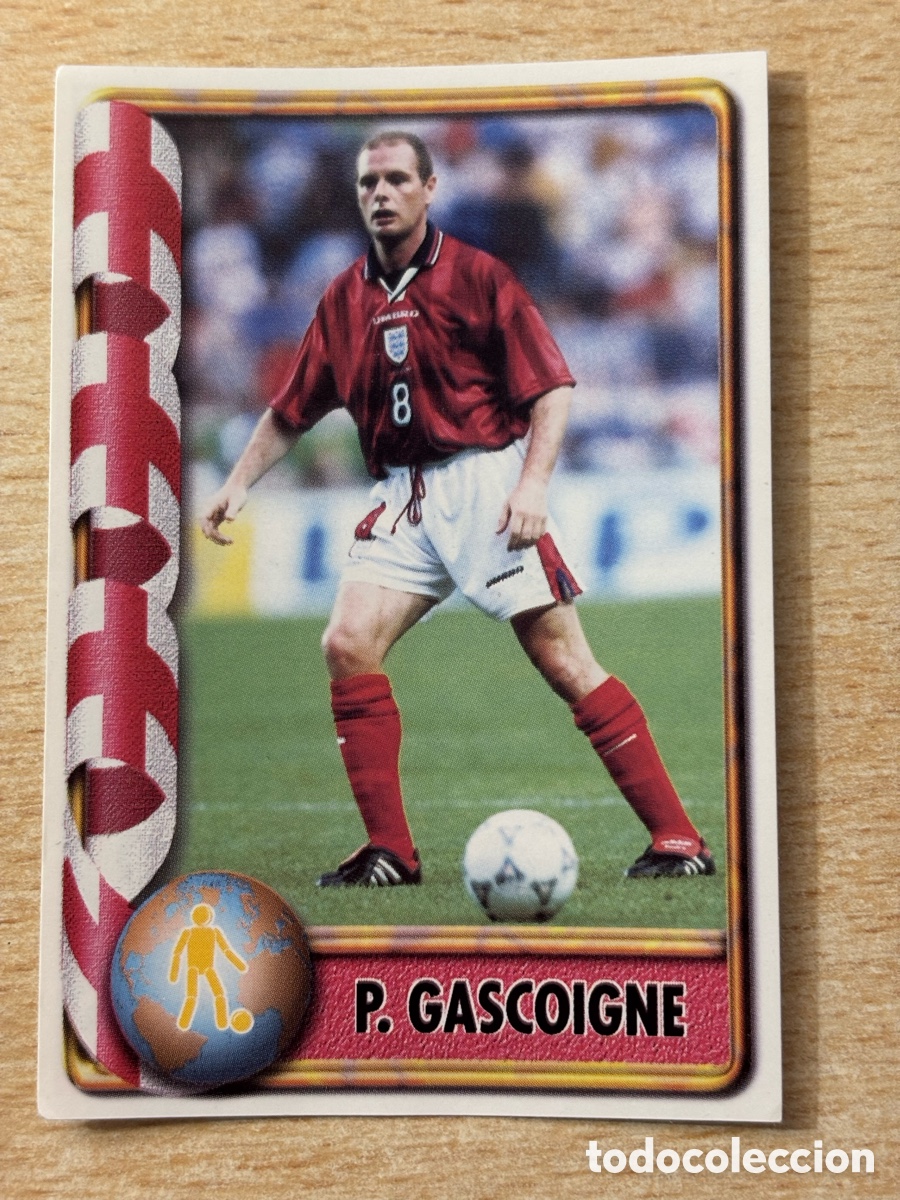 Football Stickers: # 310 Gascoigne Inglaterra Mundial Francia 98 Ediciones Estadio