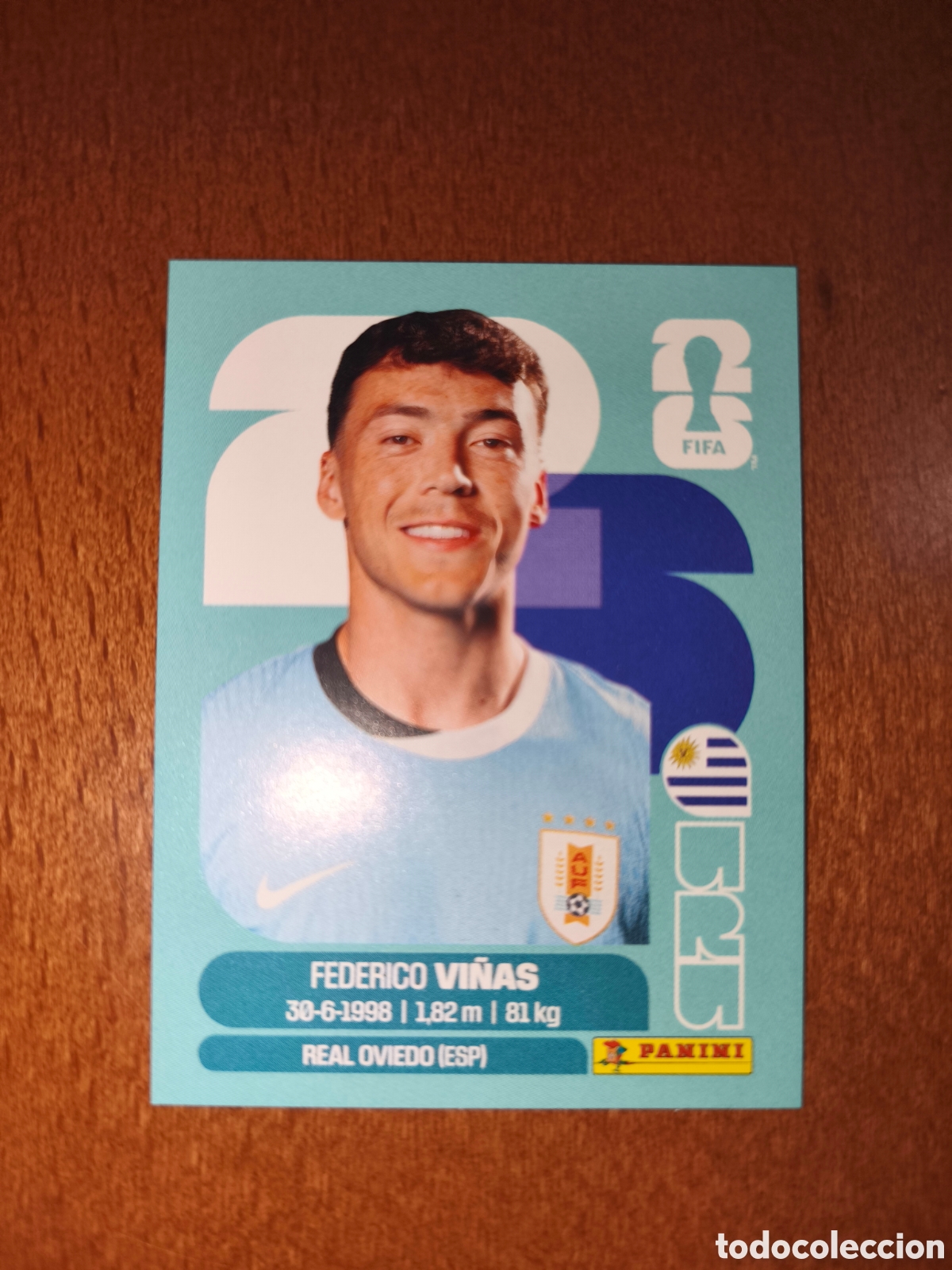 Football Stickers: URU18 Federico Vi&ntilde;as Fifa World Cup 2026 Uruguay