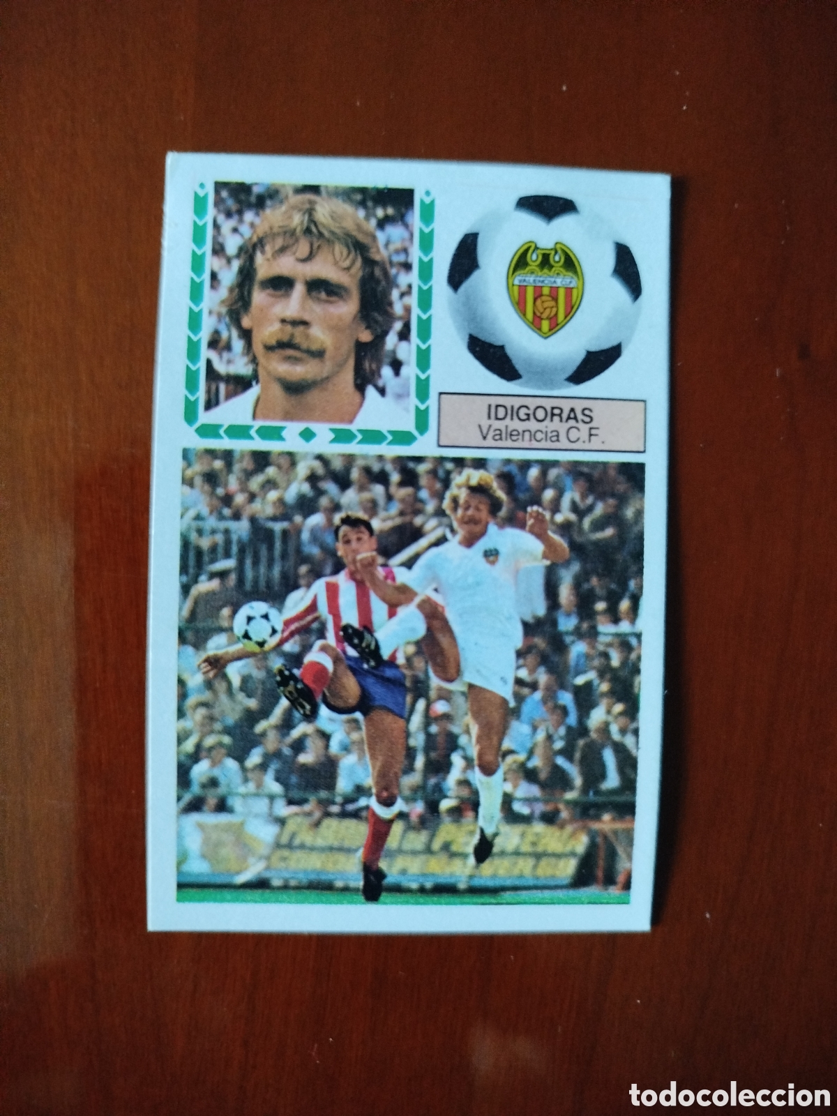 Football Stickers: Liga Este 1983/84.Valencia C.F. Idigoras (COLOCA RECUPERADO).