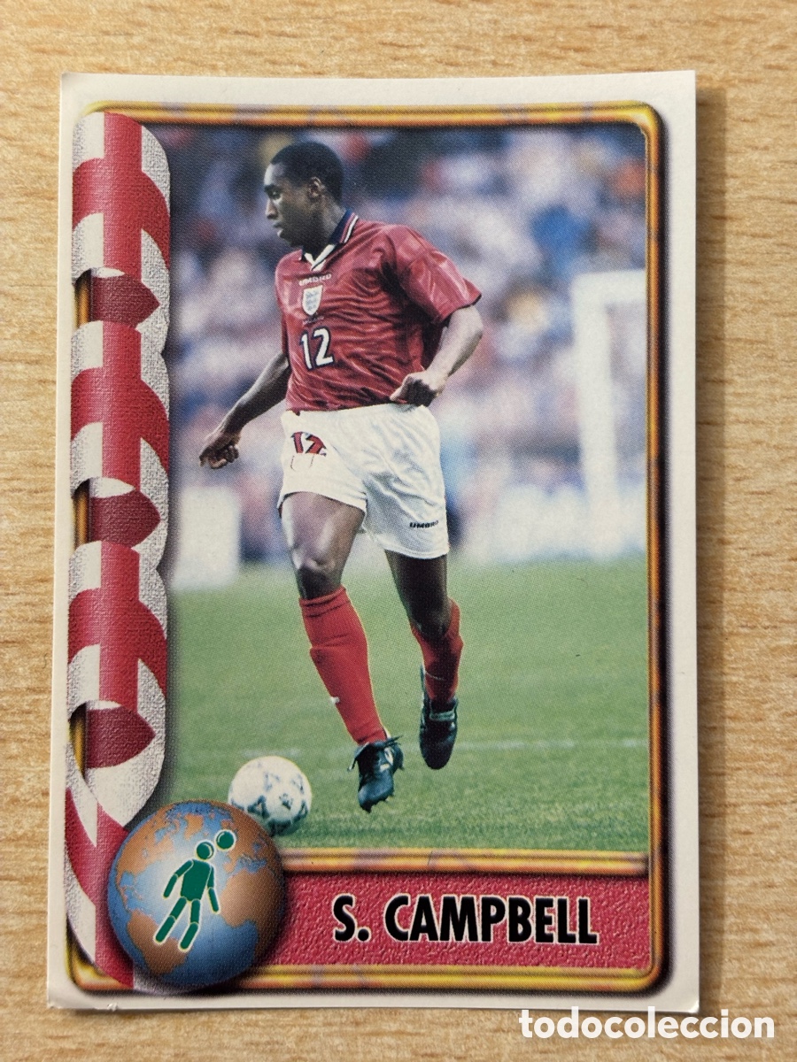 Cromos de F&uacute;tbol: # 306 Campbell Inglaterra Mundial Francia 98 Ediciones Estadio