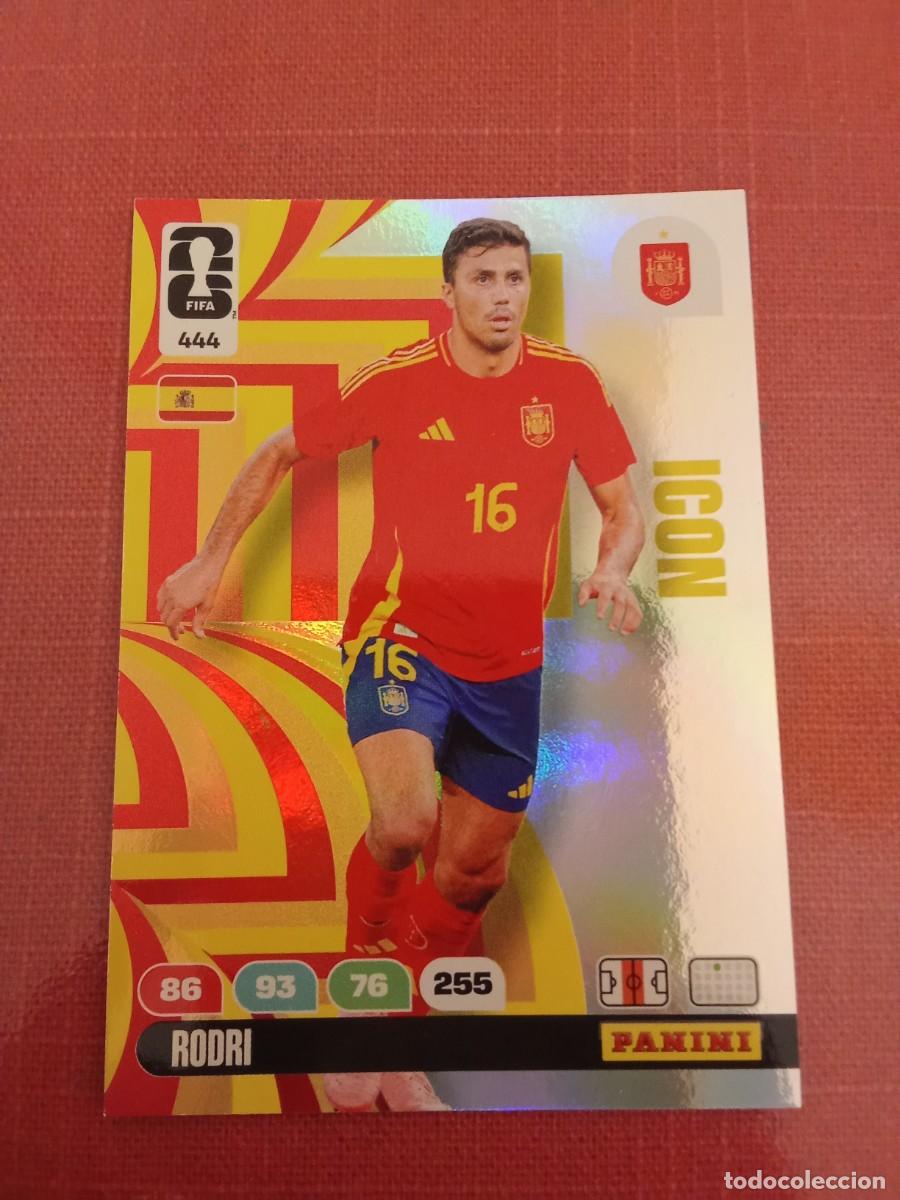Cromos de F&uacute;tbol: 444 Rodri ICON Espa&ntilde;a ADRENALYN FIFA world CUP 2026