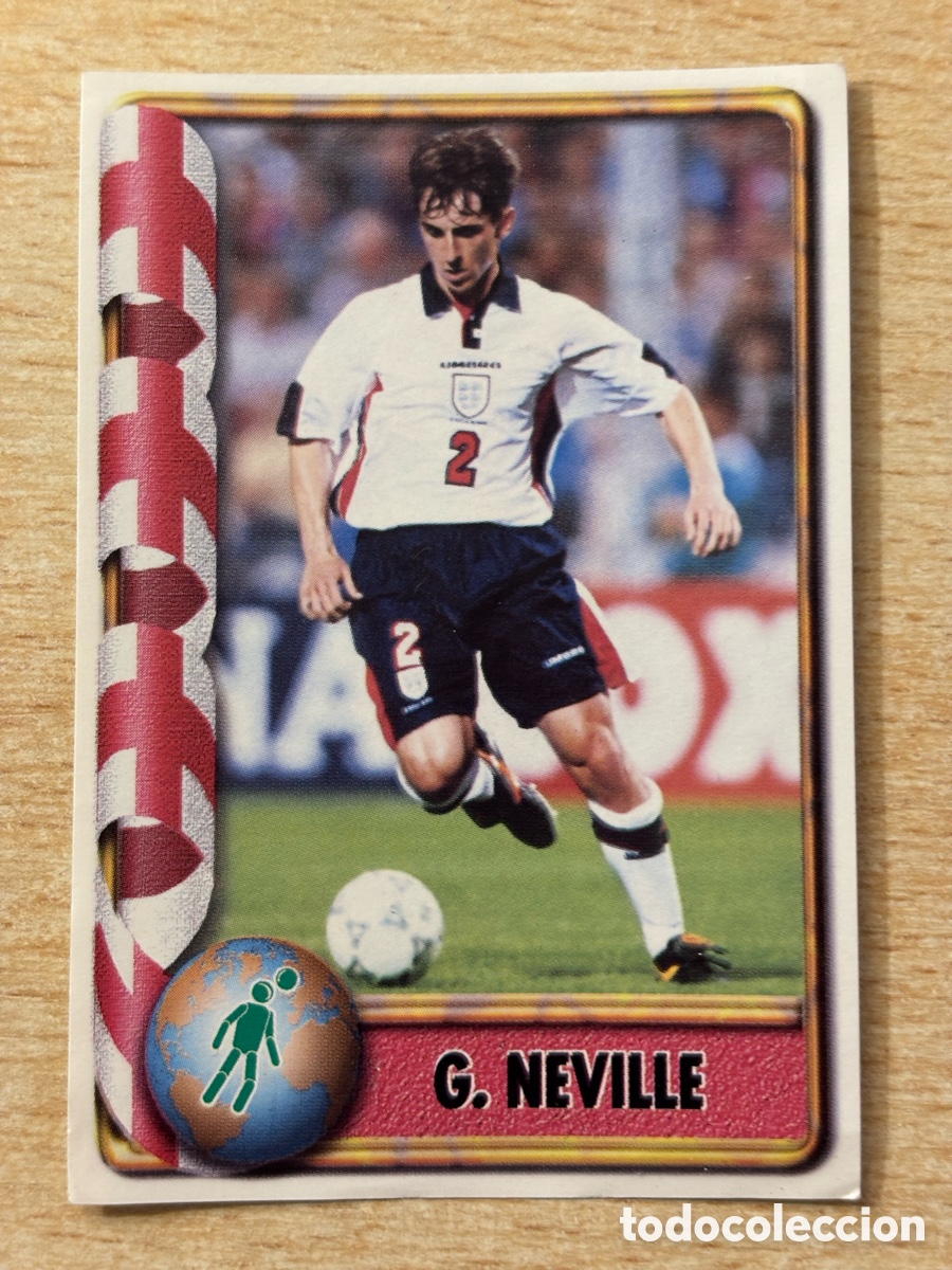 Cromos de F&uacute;tbol: # 304 G. Neville Inglaterra Mundial Francia 98 Ediciones Estadio