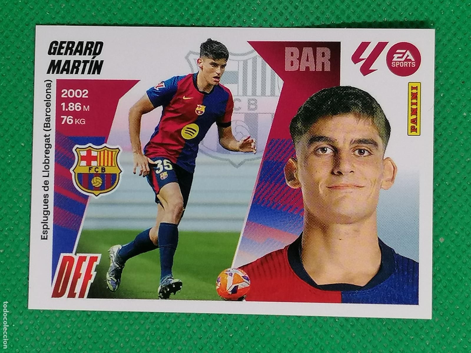 Cromos de F&uacute;tbol: 10 B 10B GERARD MARTIN BARCELONA ⚽ PANINI LIGA ESTE 25 26 2025 2026 ⚽