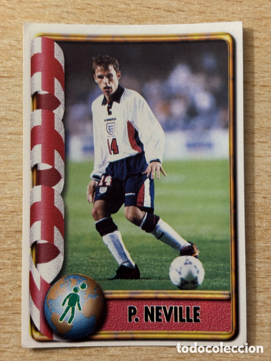 Cromos de F&uacute;tbol: # 302 P. Neville Inglaterra Mundial Francia 98 Ediciones Estadio