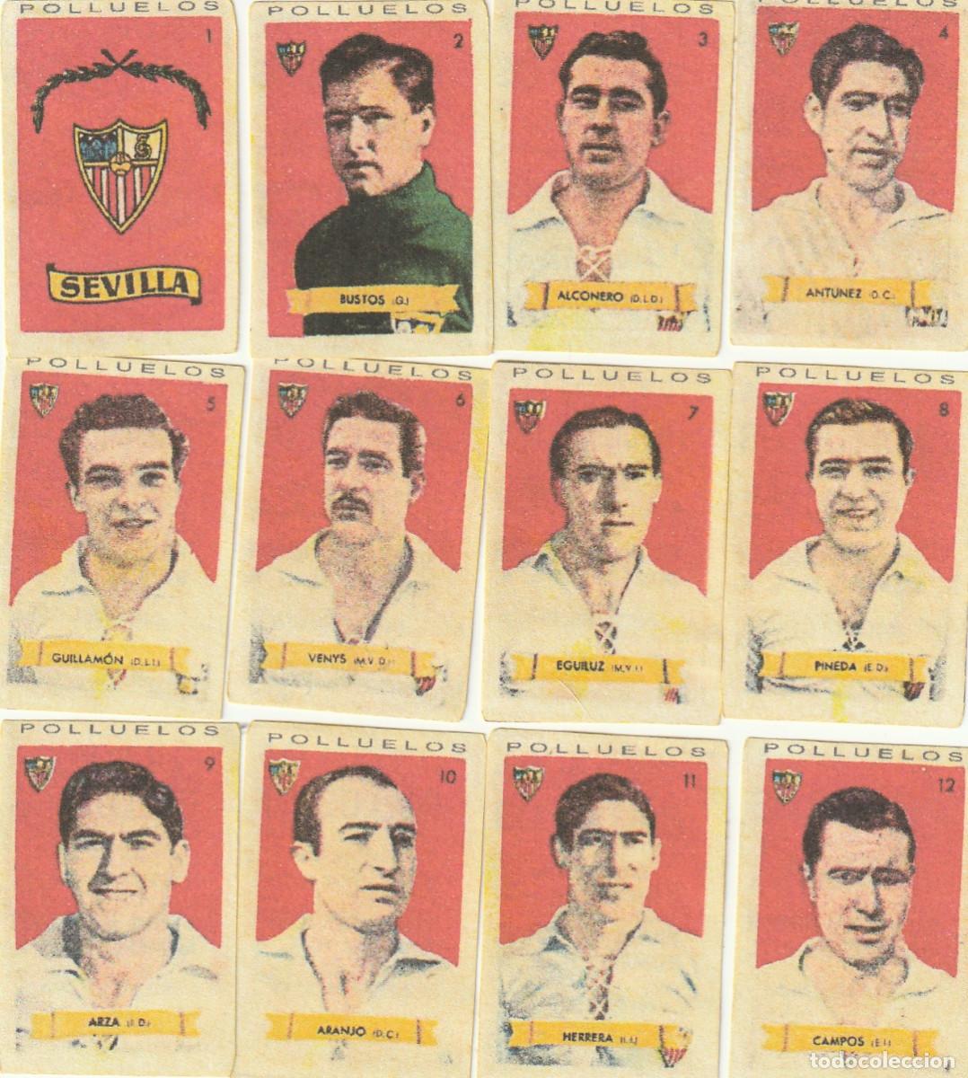 Football Stickers: 10648 - 12 CROMOS NUEVOS LIGA 49 50 POLLUELOS-SEVILLA, C.F.