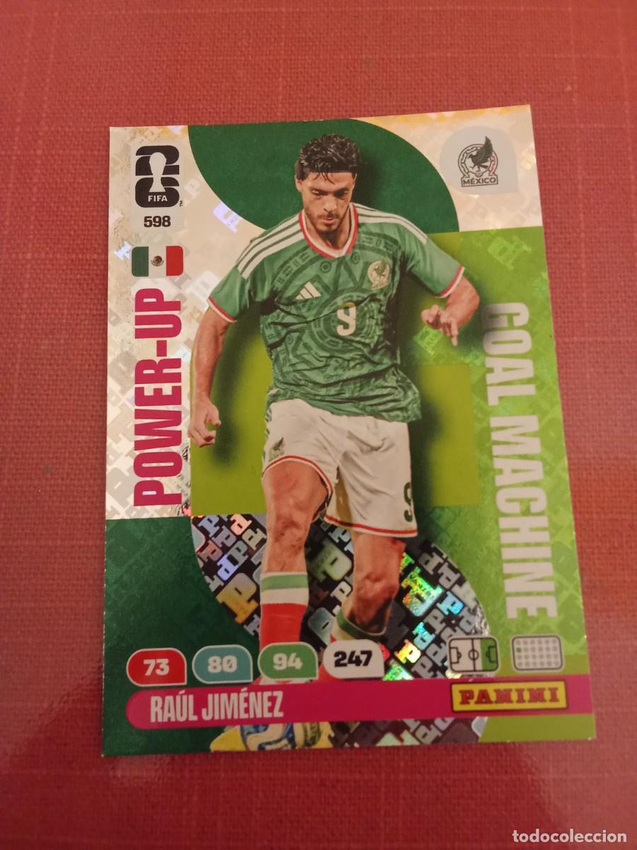 Cromos de F&uacute;tbol: 598 Ra&uacute;l Jim&eacute;nez power-up M&eacute;xico ADRENALYN fifa world CUP 2026