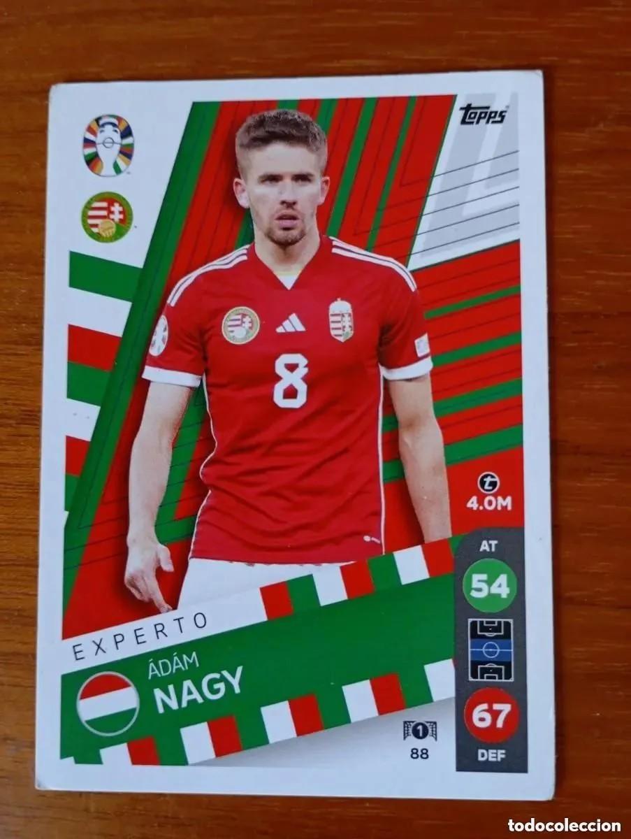 Cromos de F&uacute;tbol: CROMO. NAGY. EXPERTO. NUM 88. HUNGRIA. EUROCOPA 2024 LIDL.