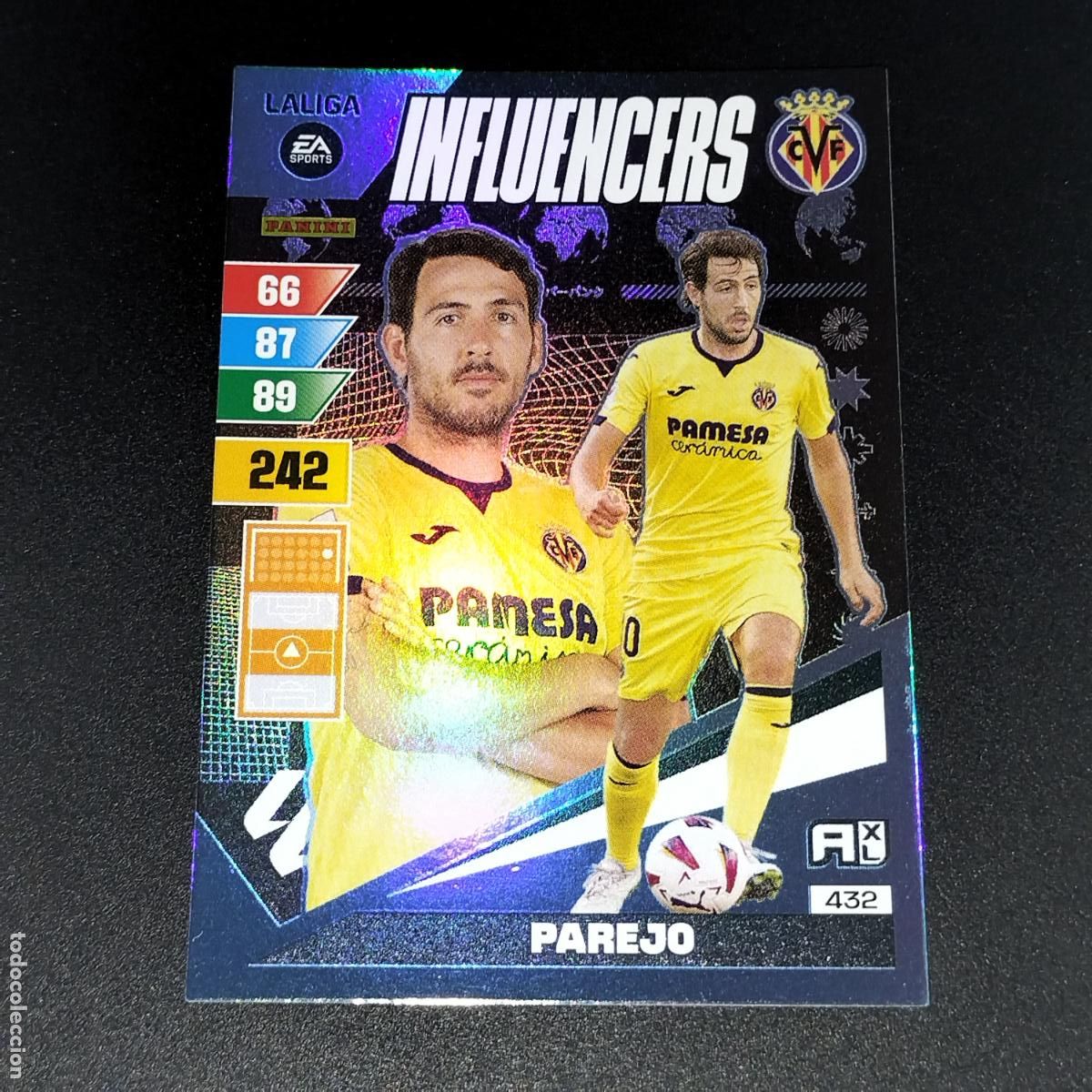 Cromos de F&uacute;tbol: 432 PAREJO INFLUENCERS VILLARREAL CROMOS ADRENALYN XL LALIGA CARD 2023 2024 23 24 PANINI
