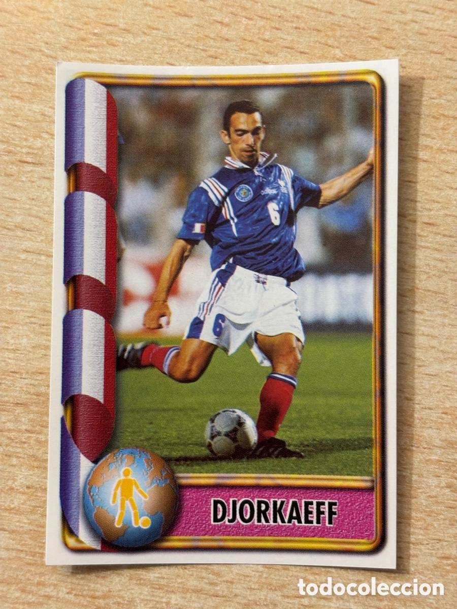Cromos de F&uacute;tbol: # 285 Djorkaeff error Mundial Francia 98 Ediciones Estadio