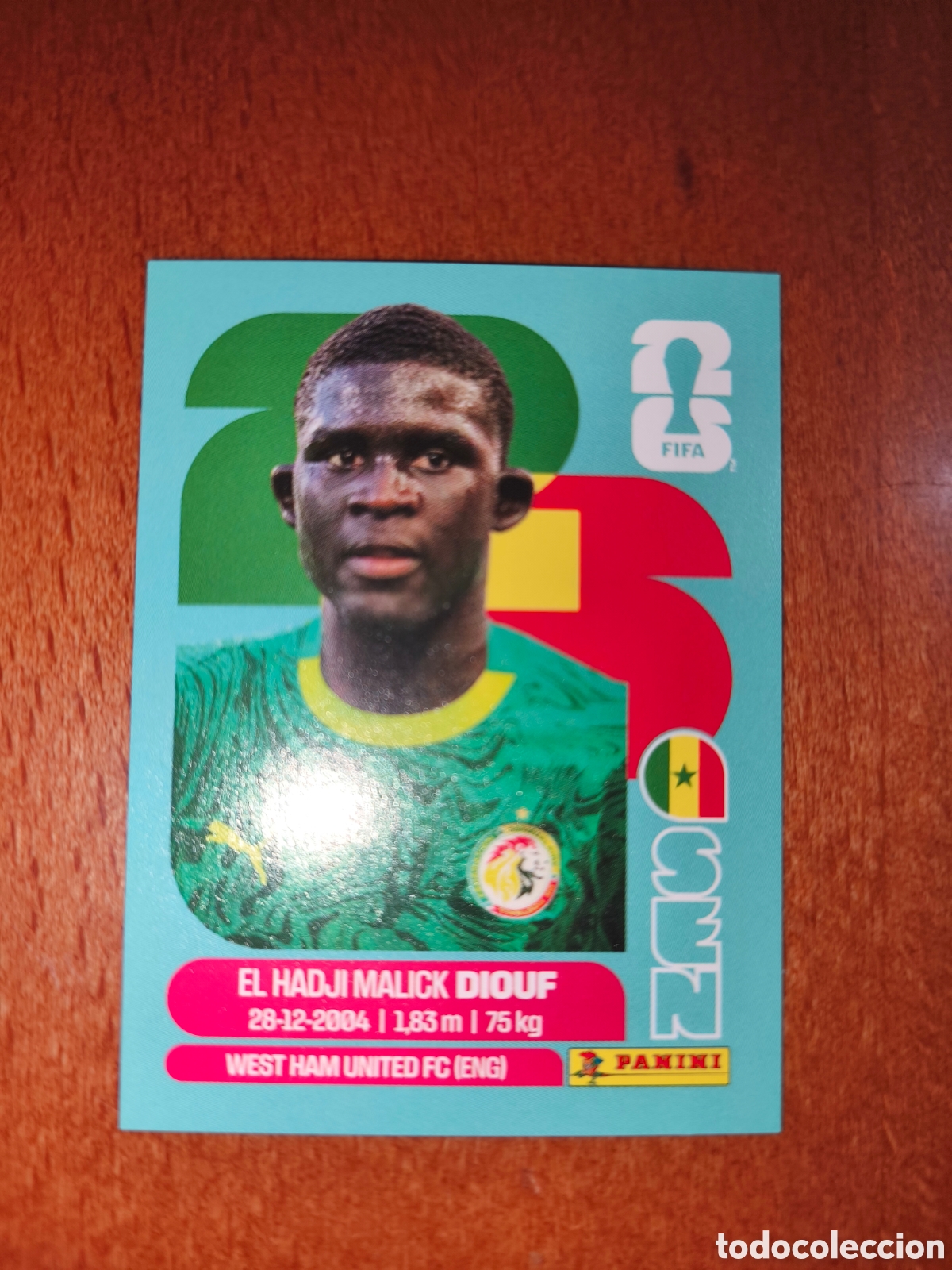 Cromos de F&uacute;tbol: SEN7 El Hadji Malick Diouf SEN 7 Fifa World Cup 2026 Senegal