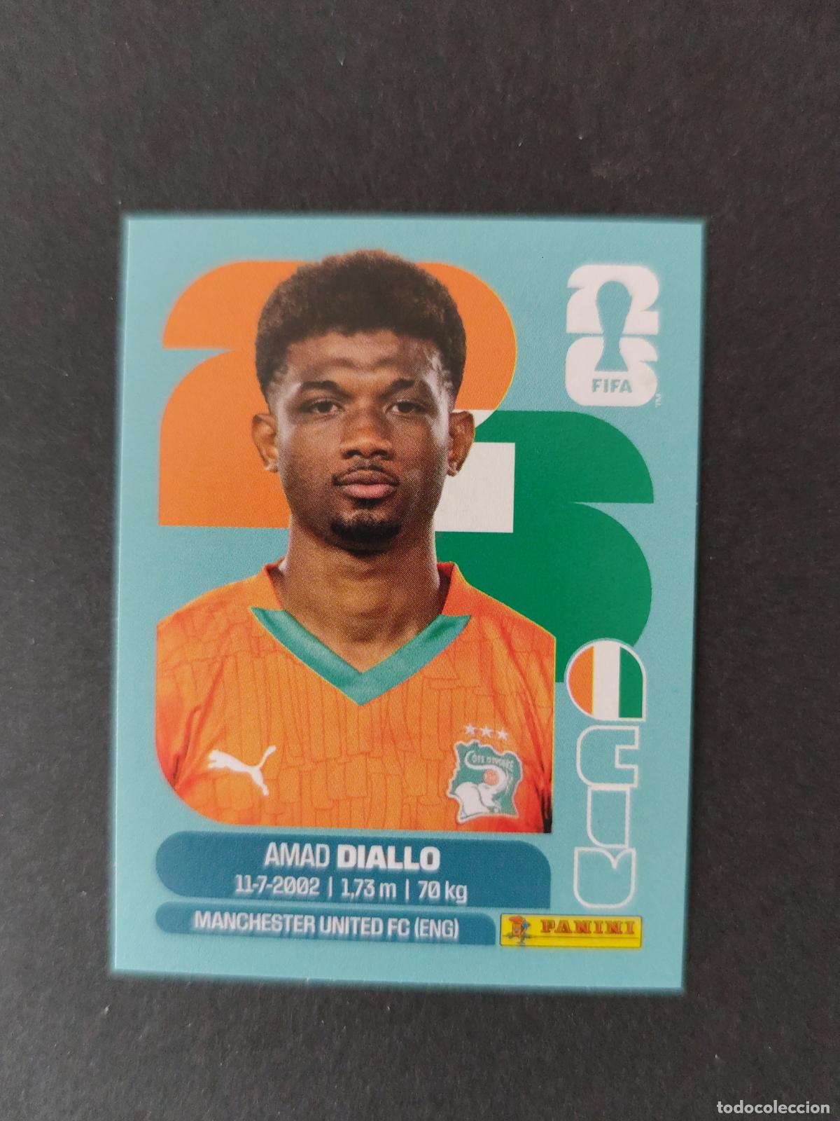Cromos de F&uacute;tbol: CIV15 AMAD DIALLO 15 COSTA DE MARFIL MUNDIAL FIFA WORLD CUP 2026 STICKER PANINI SIN PEGAR