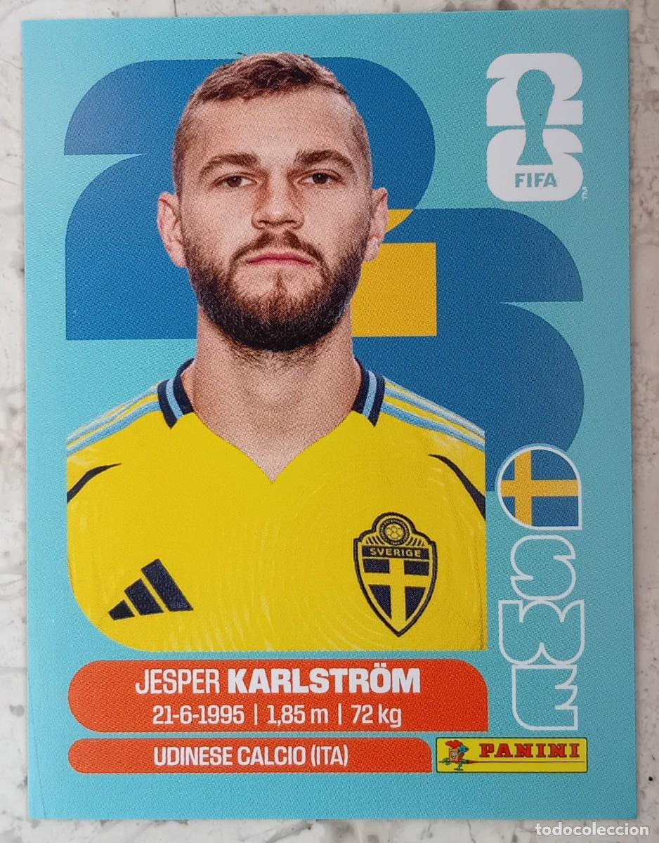 Fu&szlig;ball-Sticker: Figurina Panini 2026 Cromo World Cup Usa Mundial 2026 Jesper Karlstrom Sweden n SWE 10