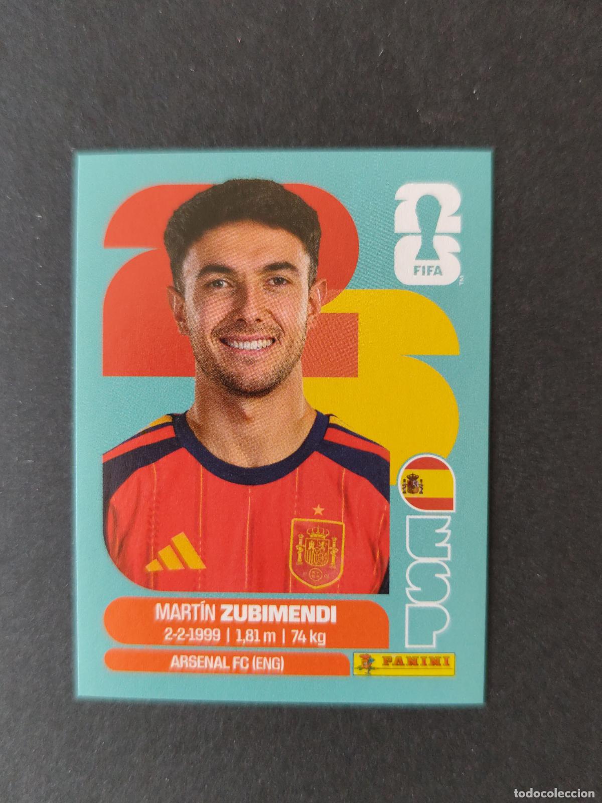 Fu&szlig;ball-Sticker: ESP9 MART&Iacute;N ZUBIMENDI 9 ESPA&Ntilde;A MUNDIAL FIFA WORLD CUP 2026 STICKER PANINI SIN PEGAR