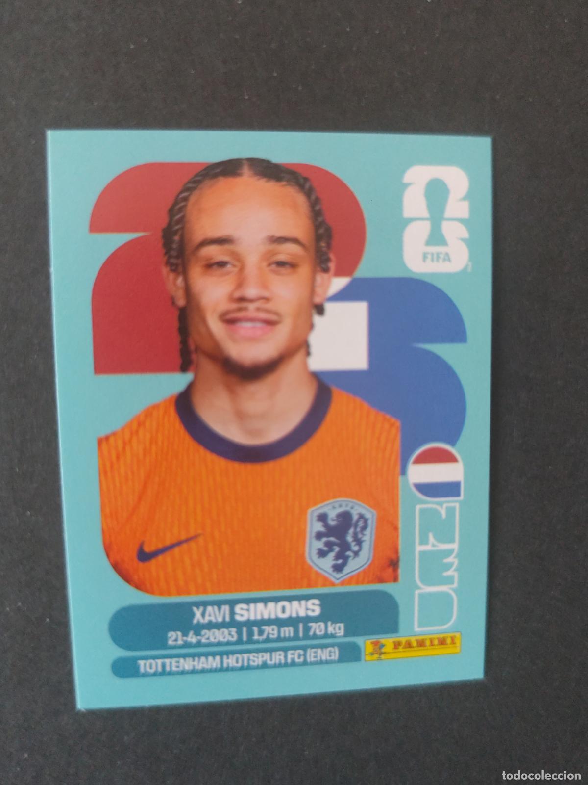 Fu&szlig;ball-Sticker: NED15 XAVI SIMONS 15 PA&Iacute;SES BAJOS HOLANDA MUNDIAL FIFA WORLD CUP 2026 STICKER PANINI SIN PEGAR