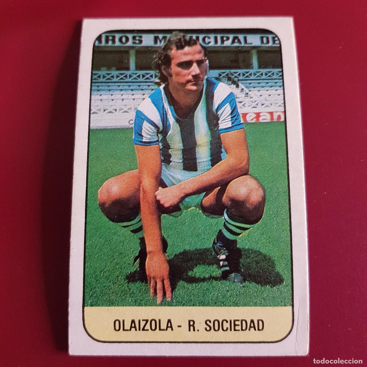Cartes &agrave; collectionner de Football: ESTE - LIGA 78 79 - 1978 1979 - UN CROMO - REAL SOCIEDAD - OLAIZOLA - NUNCA PEGADO