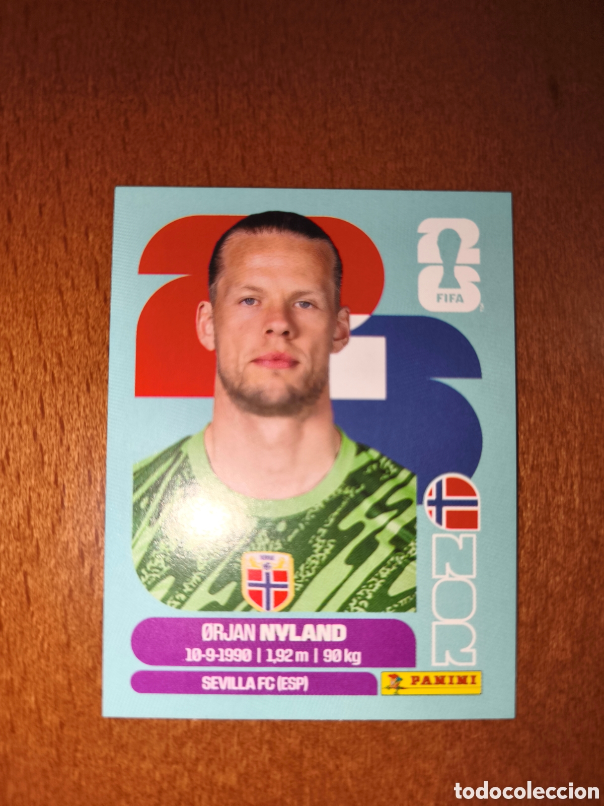 Cromos de F&uacute;tbol: NOR2 Orjan Nyland NOR 2 Fifa World Cup 2026 Noruega
