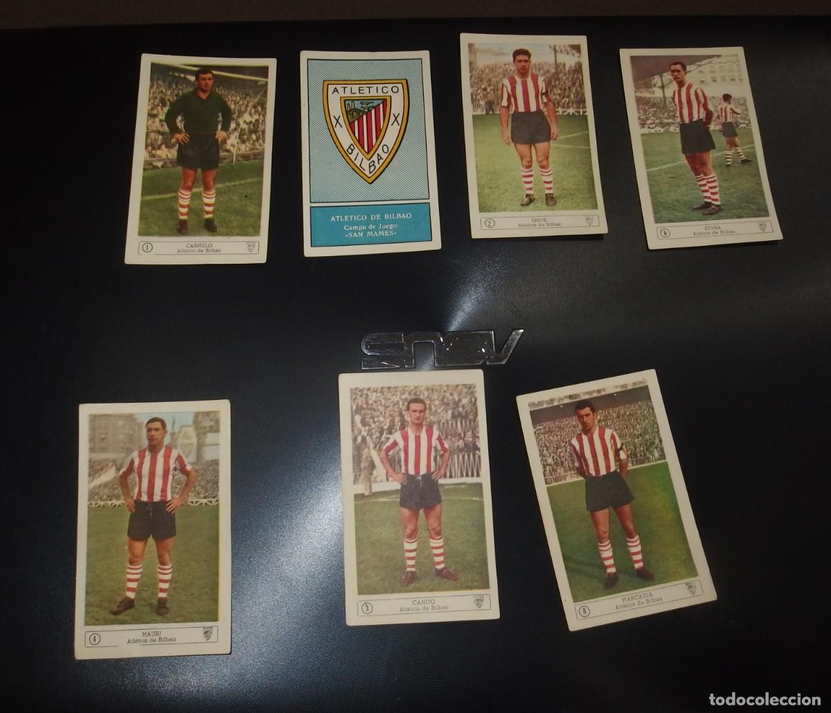 Cromos de F&uacute;tbol: 7 CROMOS AT.BILBAO,LIGA 59-60,SIN PEGAR