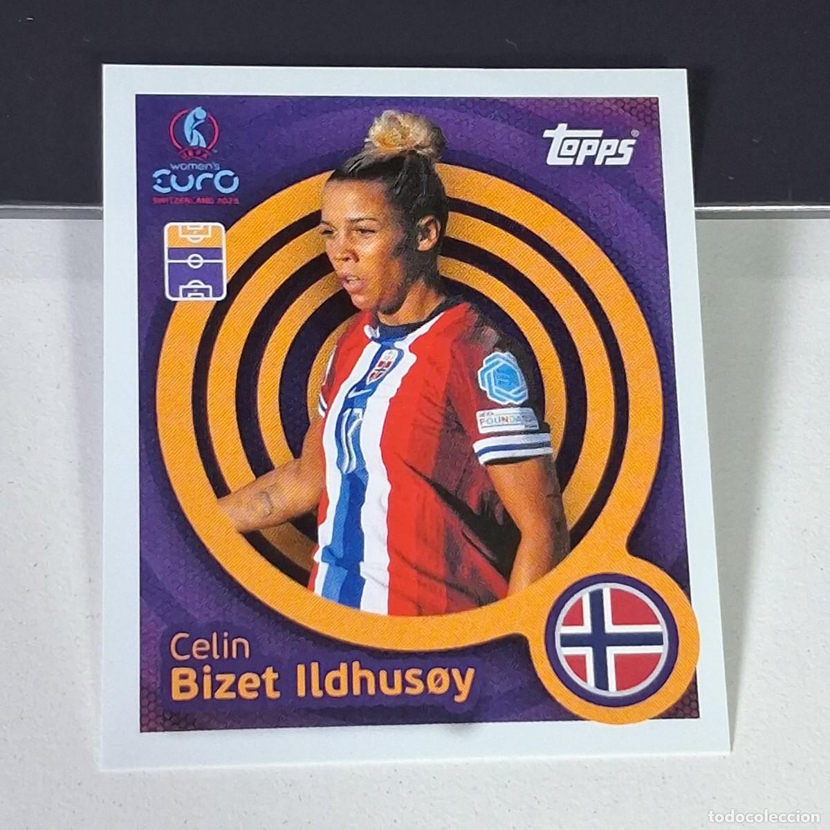 Cromos de F&uacute;tbol: B4 45 CELIN BIZET ILDHUSOY NORUEGA NORWAY SWITZERLAND 2025 UEFA WOMEN&acute;S EURO SUIZA TOPPS STICKERS