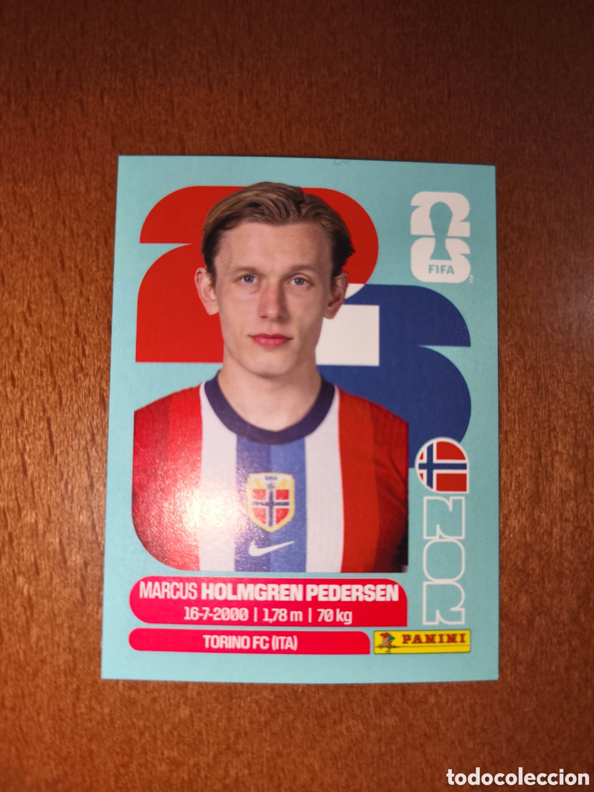 Cromos de F&uacute;tbol: NOR6 Marcus Holmgren Pedersen NOR 6 Fifa World Cup 2026 Noruega