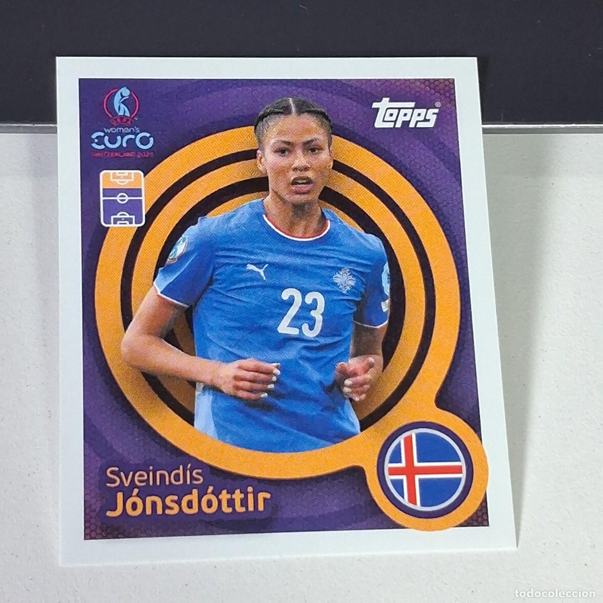 Cromos de F&uacute;tbol: B4 61 SVEINDIS JONSDOTTIR ISLANDIA ICELAND SWITZERLAND 2025 UEFA WOMEN&acute;S EURO SUIZA TOPPS STICKERS