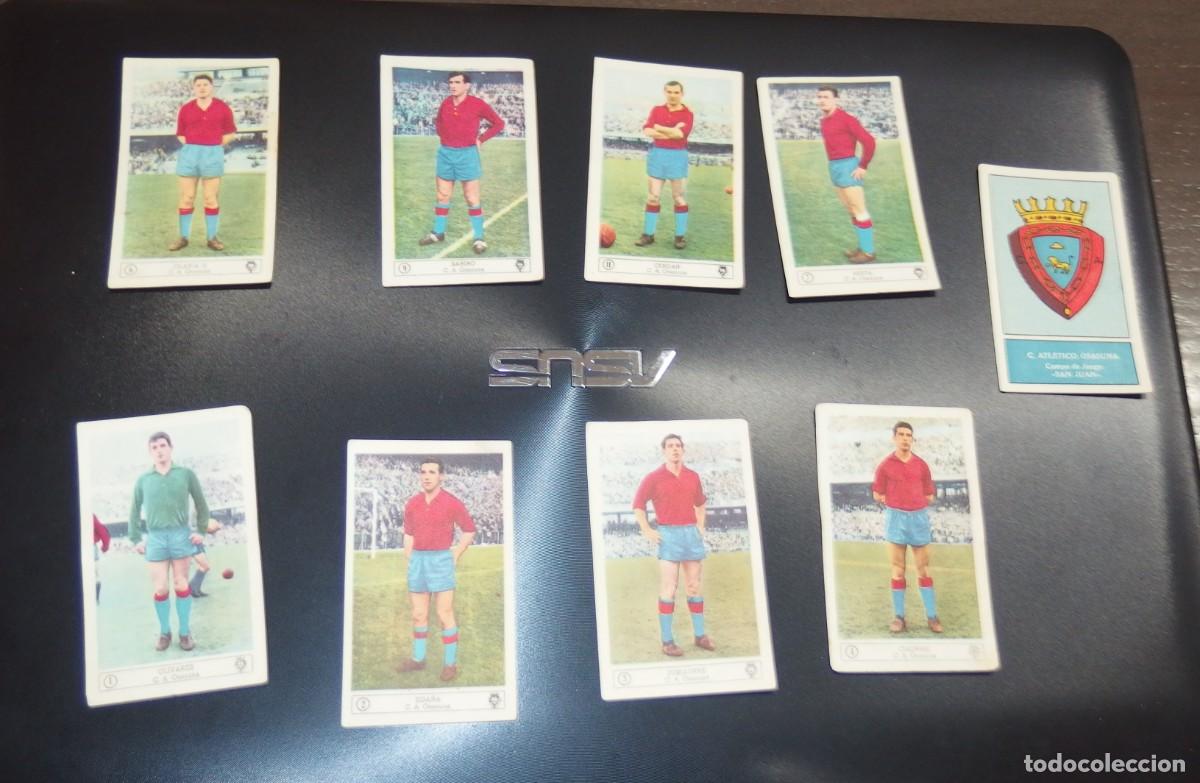 Cromos de F&uacute;tbol: 9 CROMOS C.A.OSASUNA,LIGA 59-60,ED.FERCA,SIN PEGAR