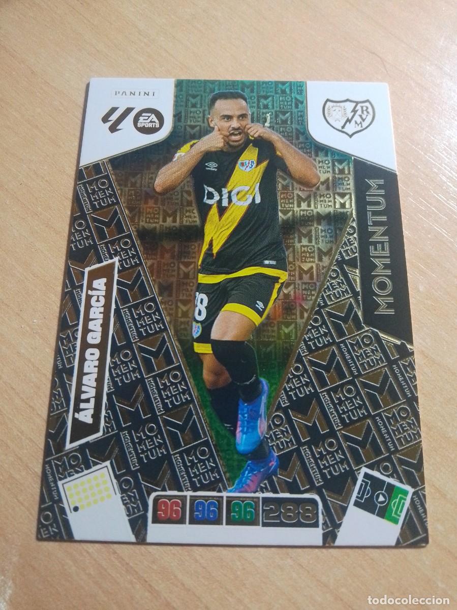 Cromos de F&uacute;tbol: &Aacute;LVARO GARCIA MOMENTUM DEL RAYO VALLECANO 25 26 ADRENALYN XL 2025 2026