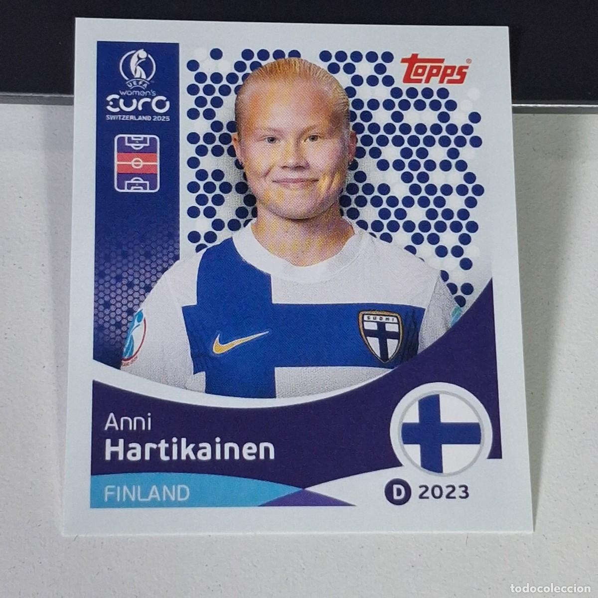 Fu&szlig;ball-Sticker: B4 89 ANNI HARTIKAINEN FINLANDIA FINLAND SWITZERLAND 2025 UEFA WOMEN&acute;S EURO SUIZA TOPPS STICKERS
