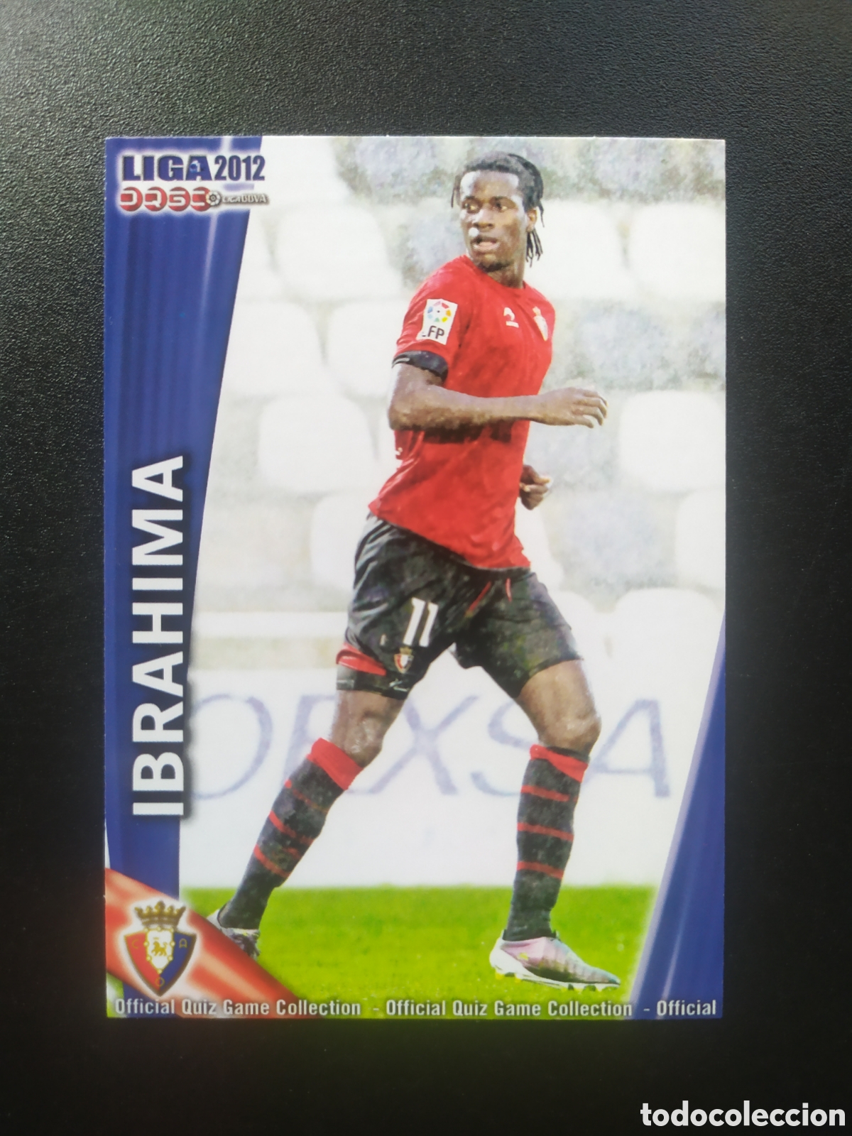 Cromos de F&uacute;tbol: Mundicromo fichas Liga 2011 2012 11 12 Ibrahima n&deg; 232 Osasuna