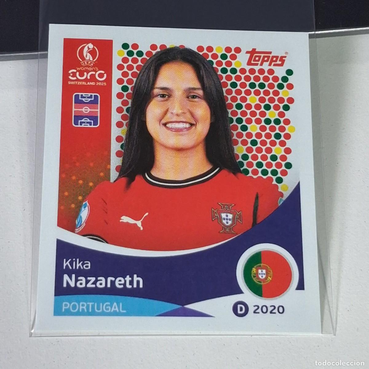 Fu&szlig;ball-Sticker: B4 118 KIKA NAZARETH PORTUGAL SWITZERLAND 2025 UEFA WOMEN&acute;S EURO SUIZA TOPPS STICKERS