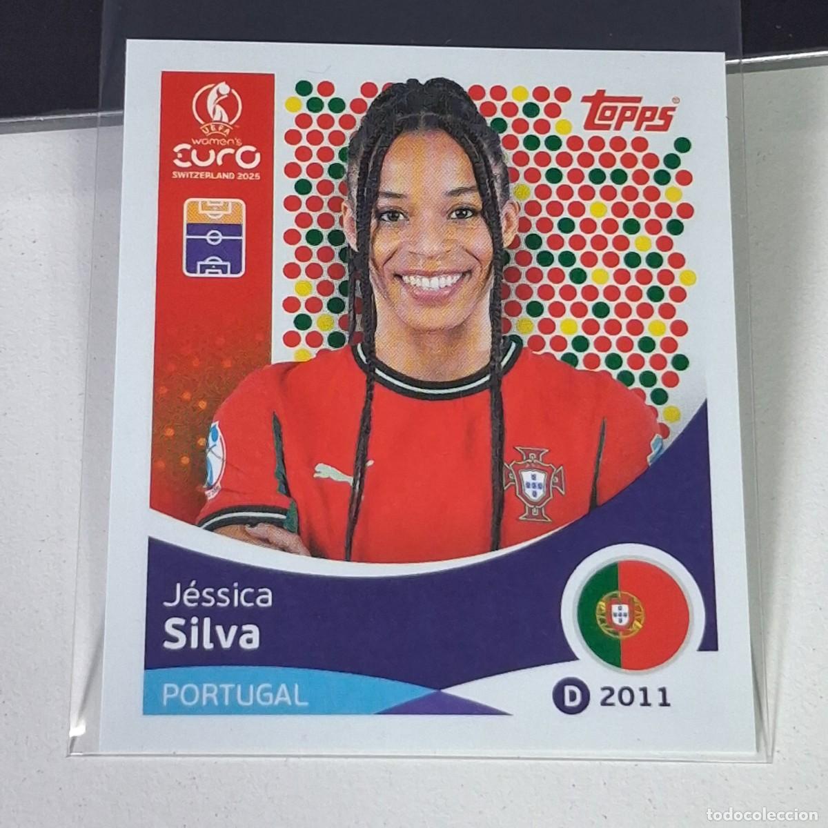 Fu&szlig;ball-Sticker: B4 121 JESSICA SILVA PORTUGAL SWITZERLAND 2025 UEFA WOMEN&acute;S EURO SUIZA TOPPS STICKERS